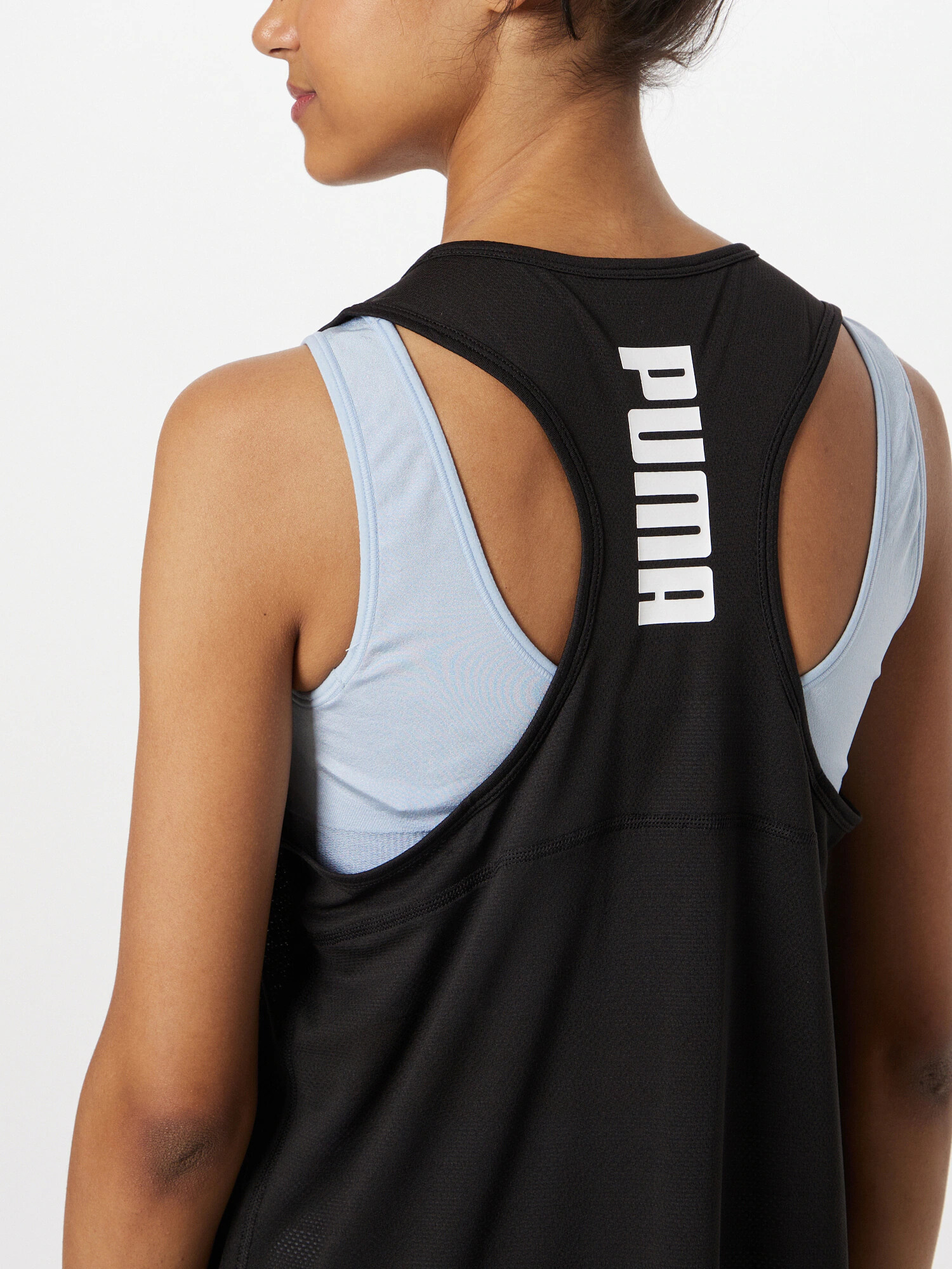 PUMA Sport top 'Train All Day' negru / alb - Pled.ro