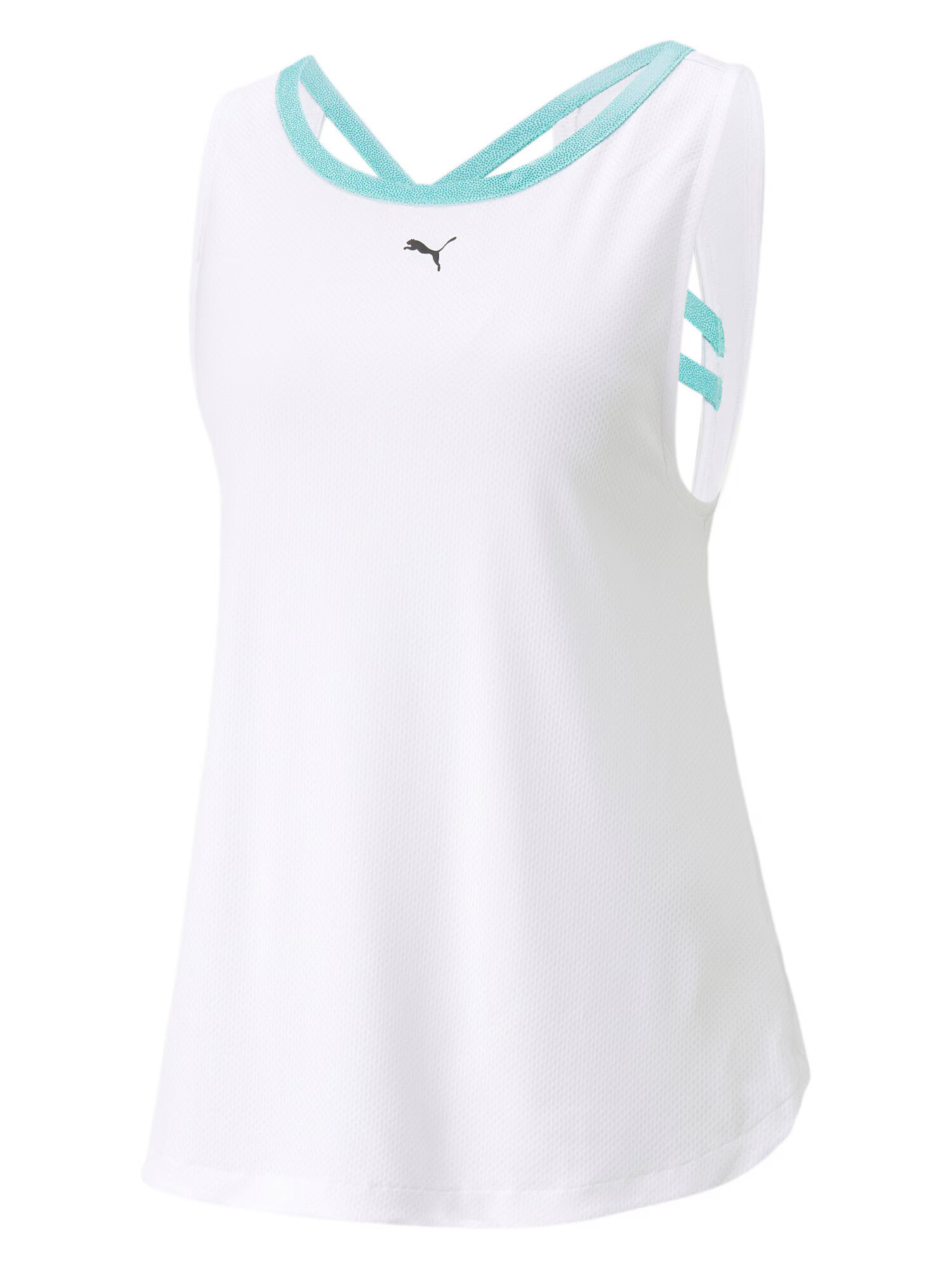 PUMA Sport top verde jad / negru / alb - Pled.ro