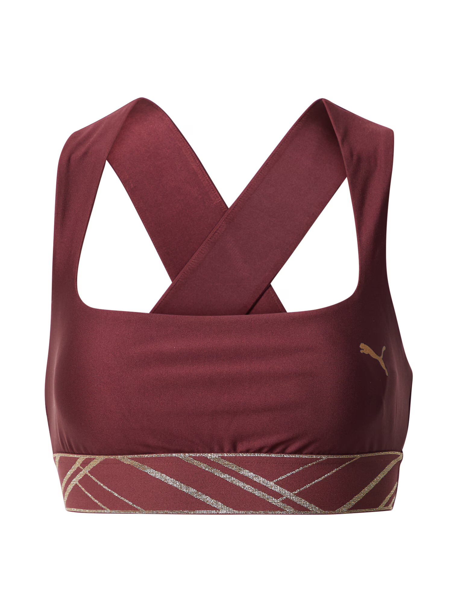 PUMA Sutien sport auriu / mov prună - Pled.ro