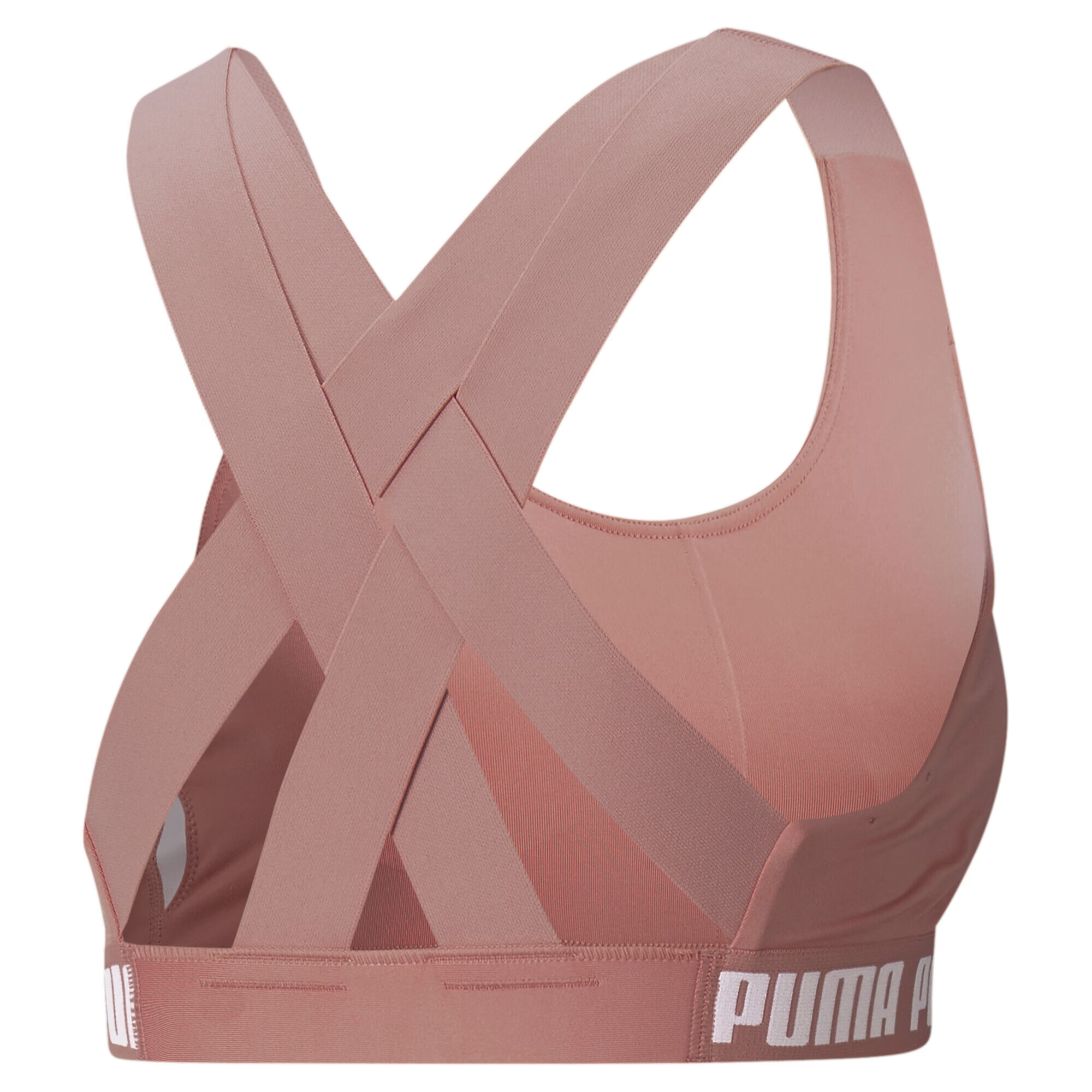 PUMA Sutien sport 'Feel It' roz pudră / alb - Pled.ro