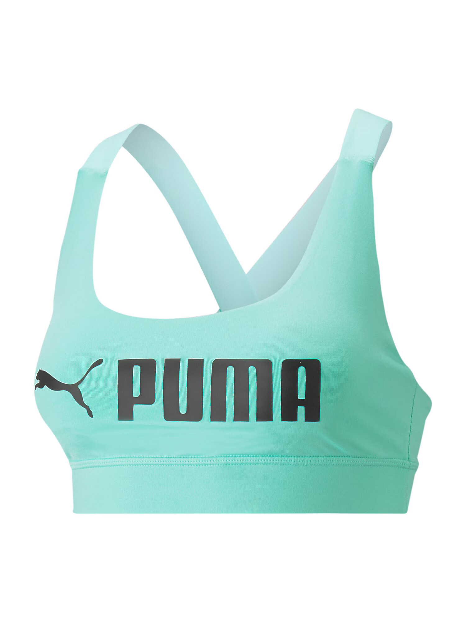 PUMA Sutien sport verde mentă / negru - Pled.ro