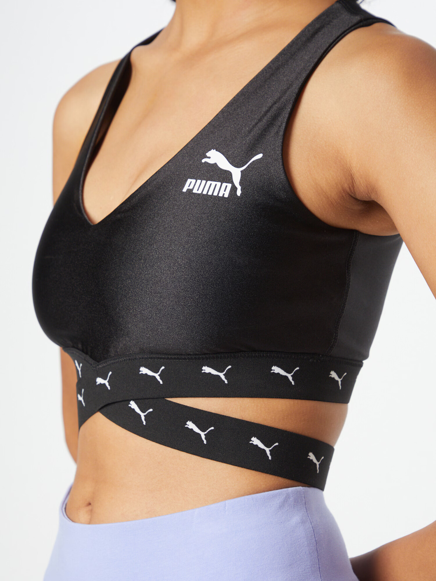 PUMA Top 'Dare To' negru / alb - Pled.ro