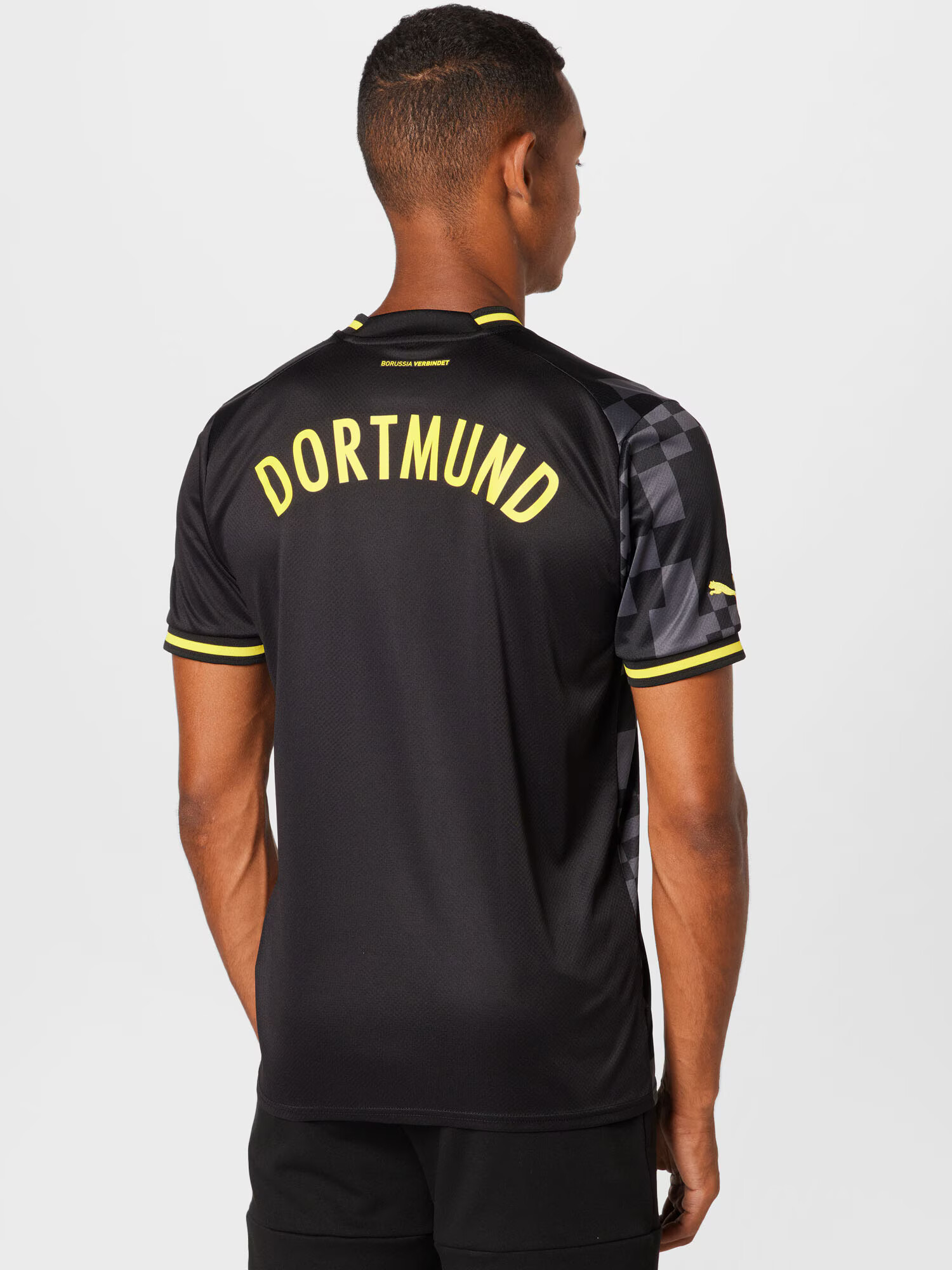 PUMA Tricot 'Borussia Dortmund 2022/2023' galben neon / gri piatră / negru / alb - Pled.ro