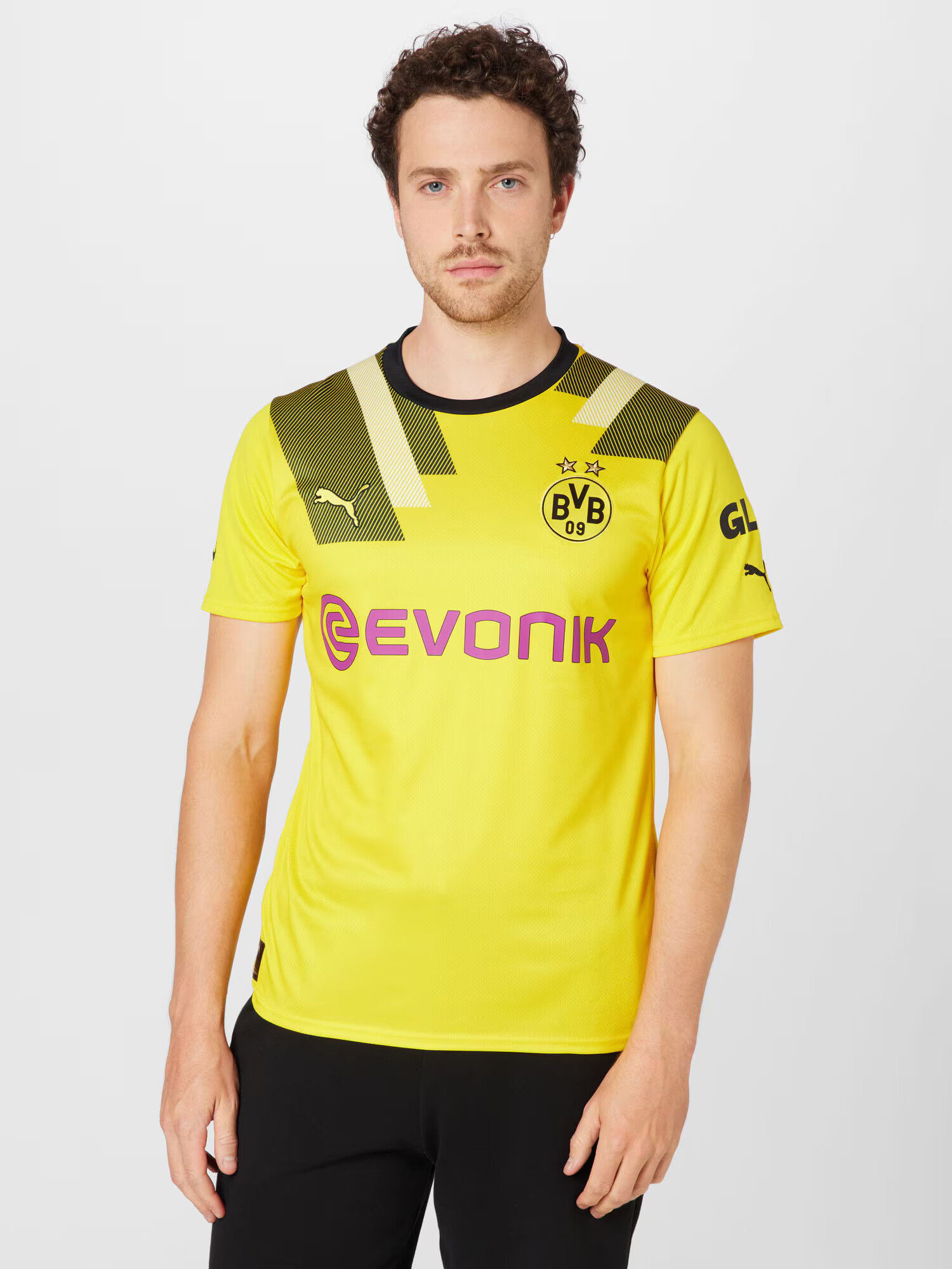 PUMA Tricot 'Borussia Dortmund 2022/2023' galben / roșu burgundy / negru / alb - Pled.ro