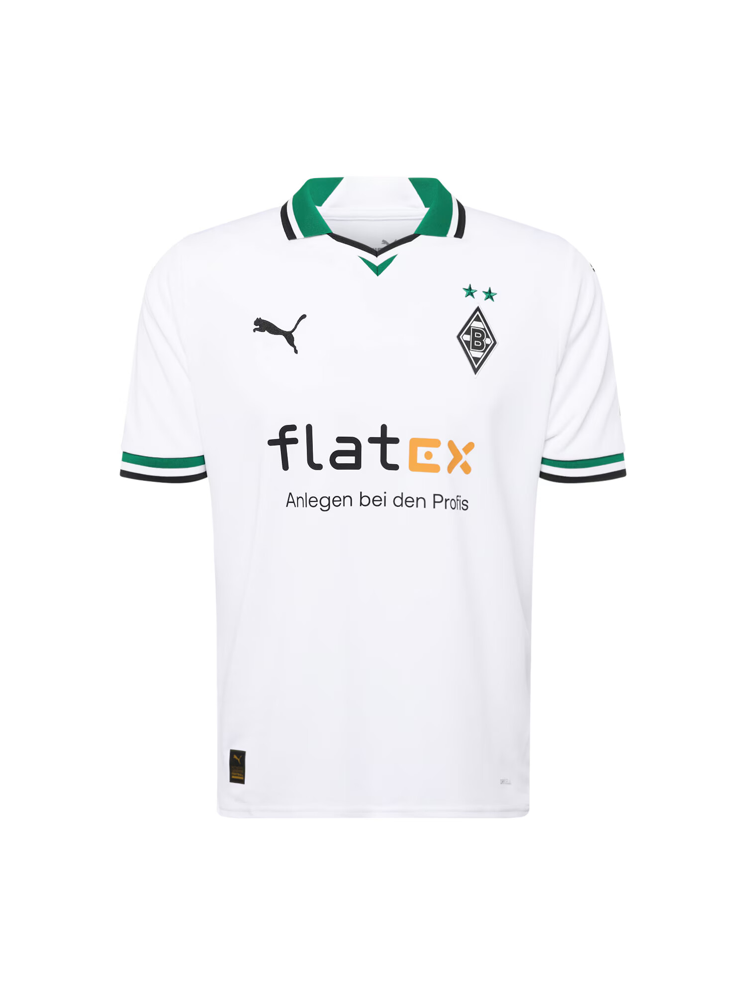 PUMA Tricot 'Borussia Mönchengladbach 23/24' verde / portocaliu / alb - Pled.ro