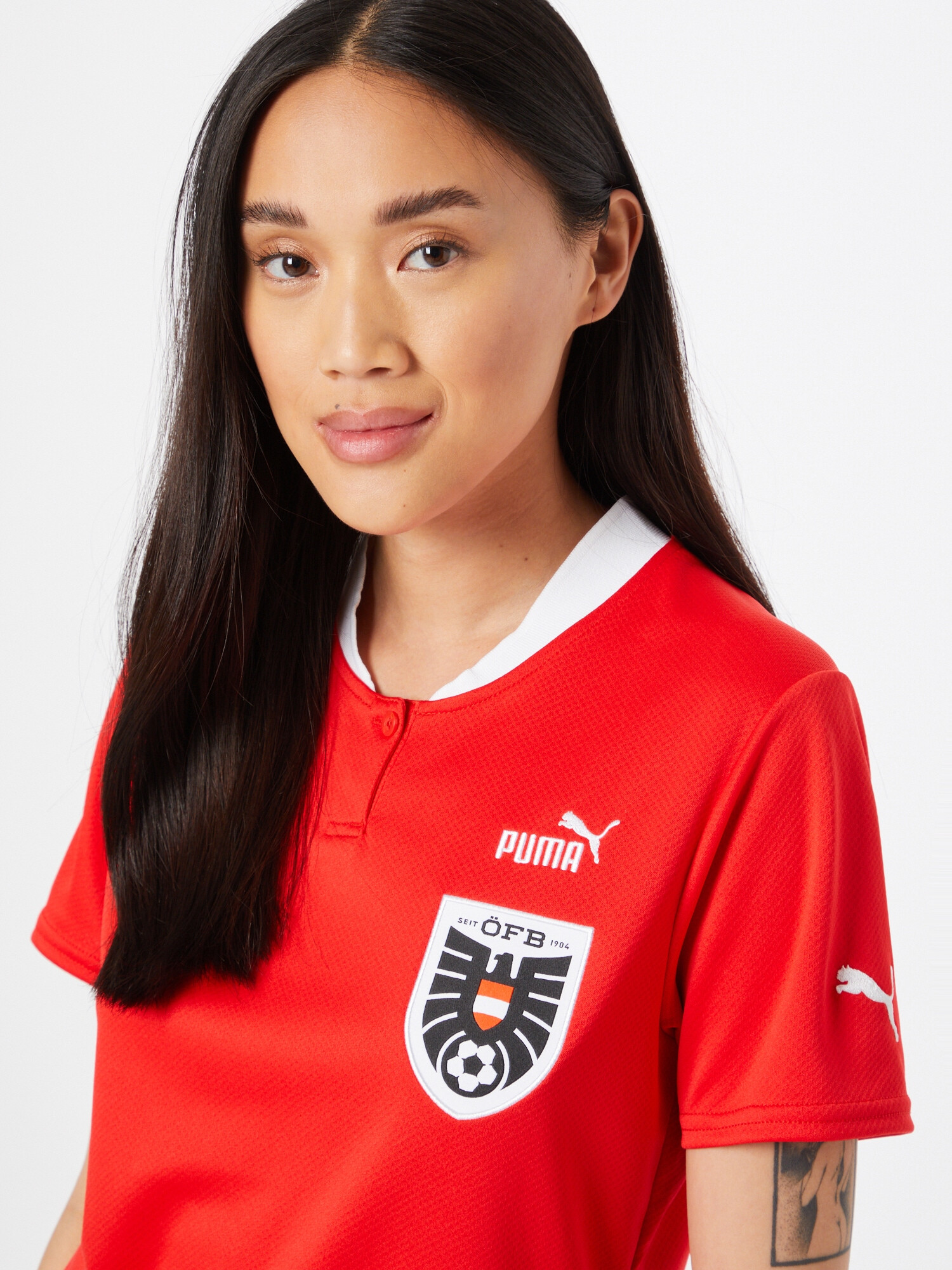 PUMA Tricot 'ÖFB Home' roșu / negru / alb - Pled.ro