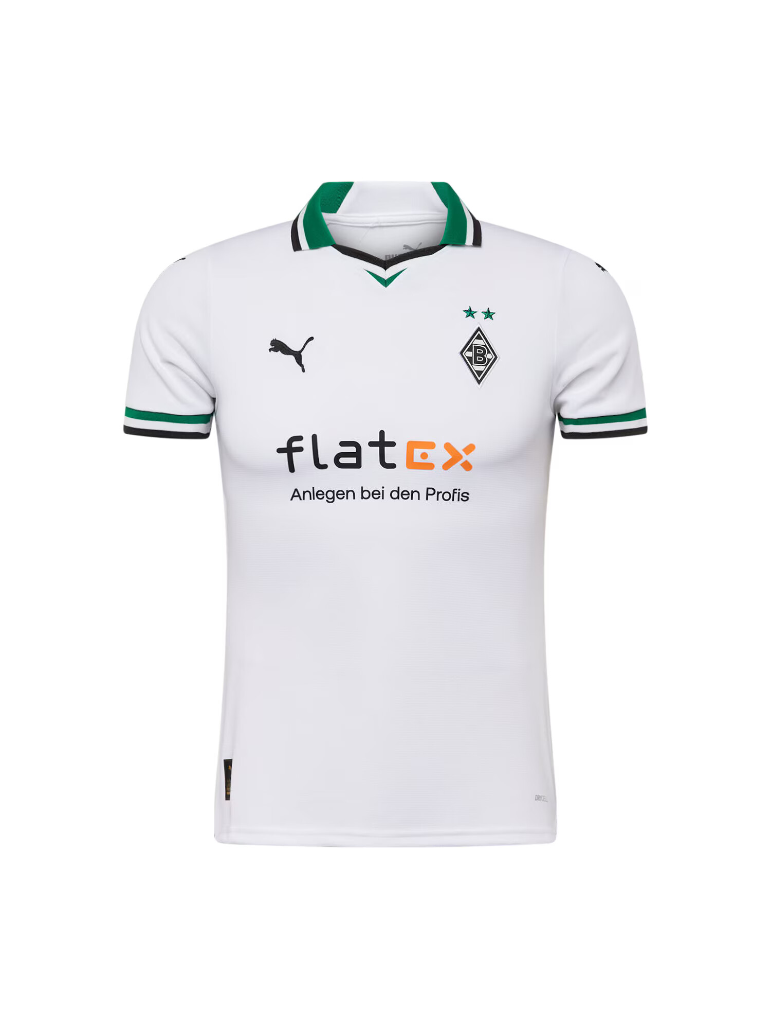 PUMA Tricot 'Borussia Mönchengladbach 23/24' verde / portocaliu / negru / alb - Pled.ro