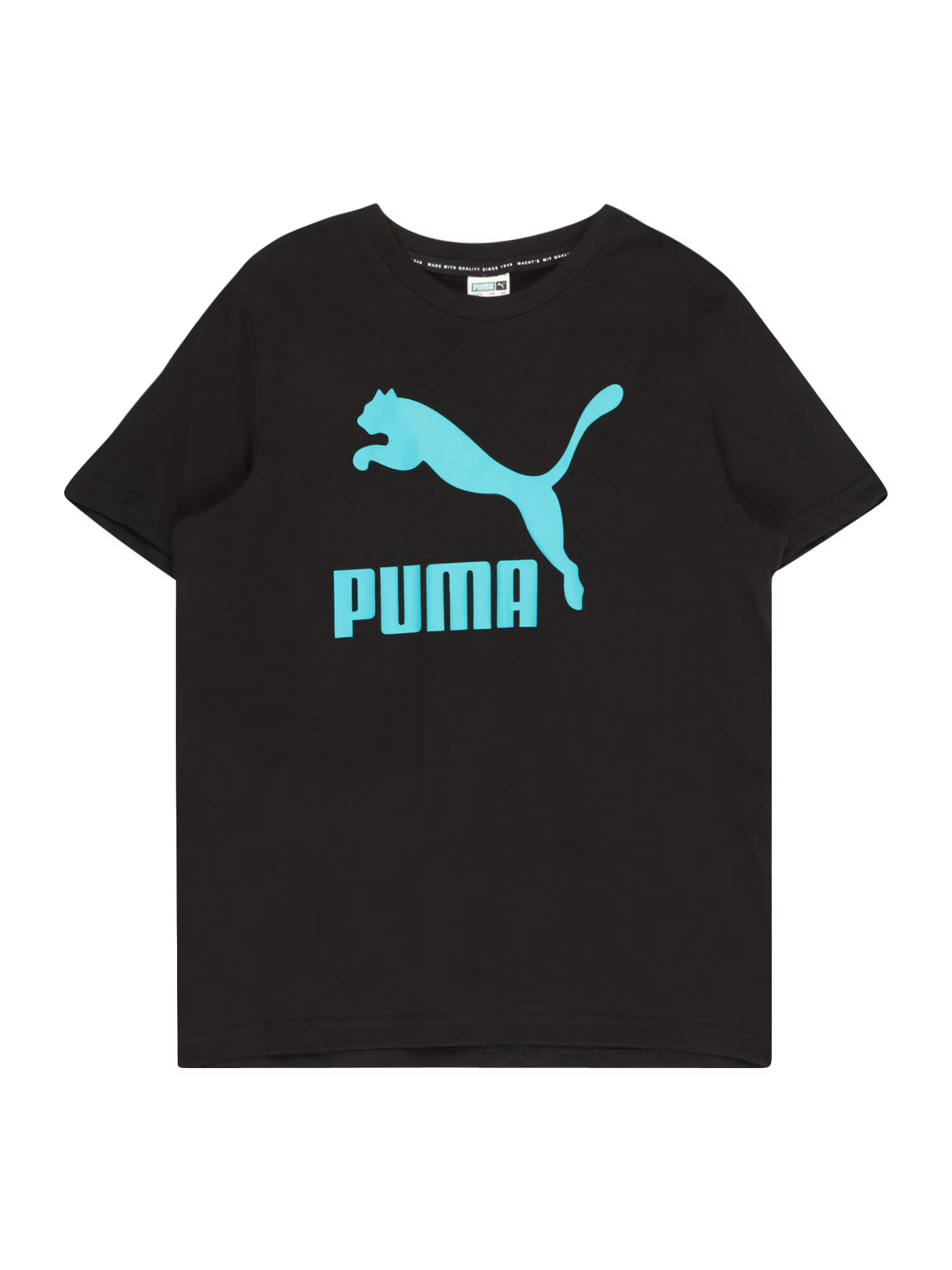 PUMA Tricou albastru deschis / negru - Pled.ro