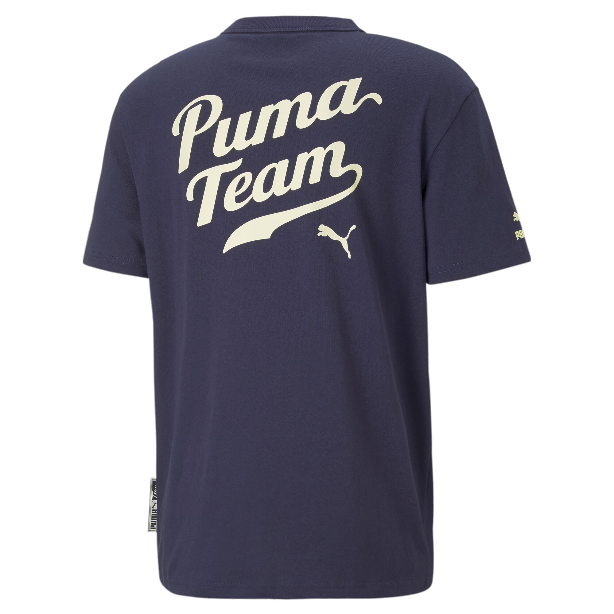 PUMA Tricou albastru marin / alb - Pled.ro