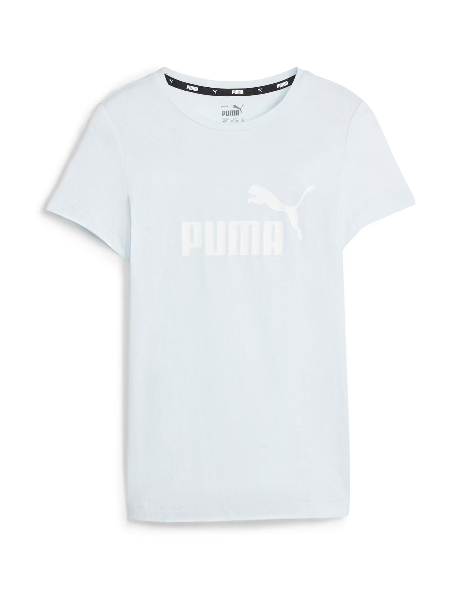 PUMA Tricou 'Essentials' albastru deschis / alb - Pled.ro