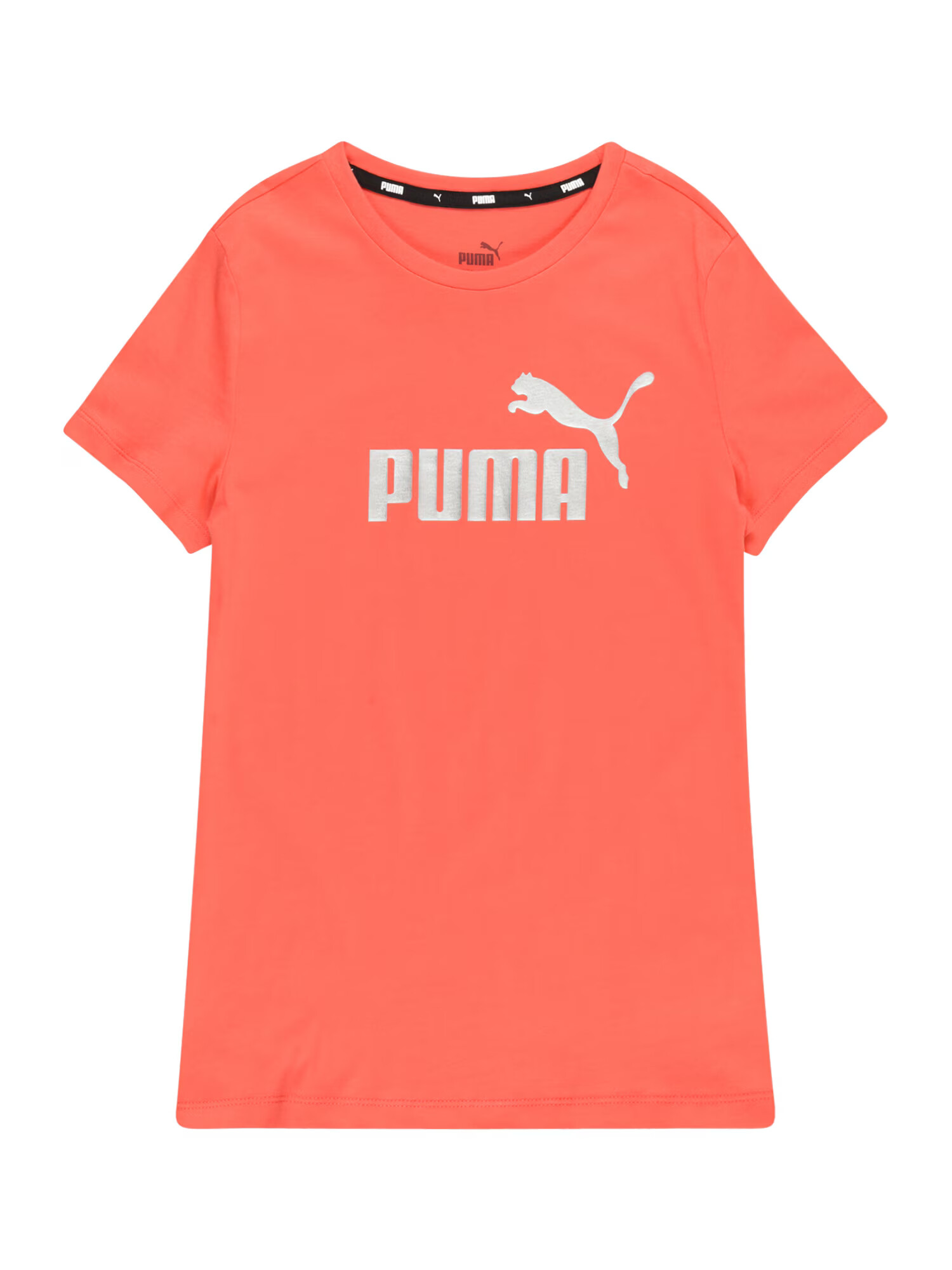 PUMA Tricou corai / argintiu - Pled.ro