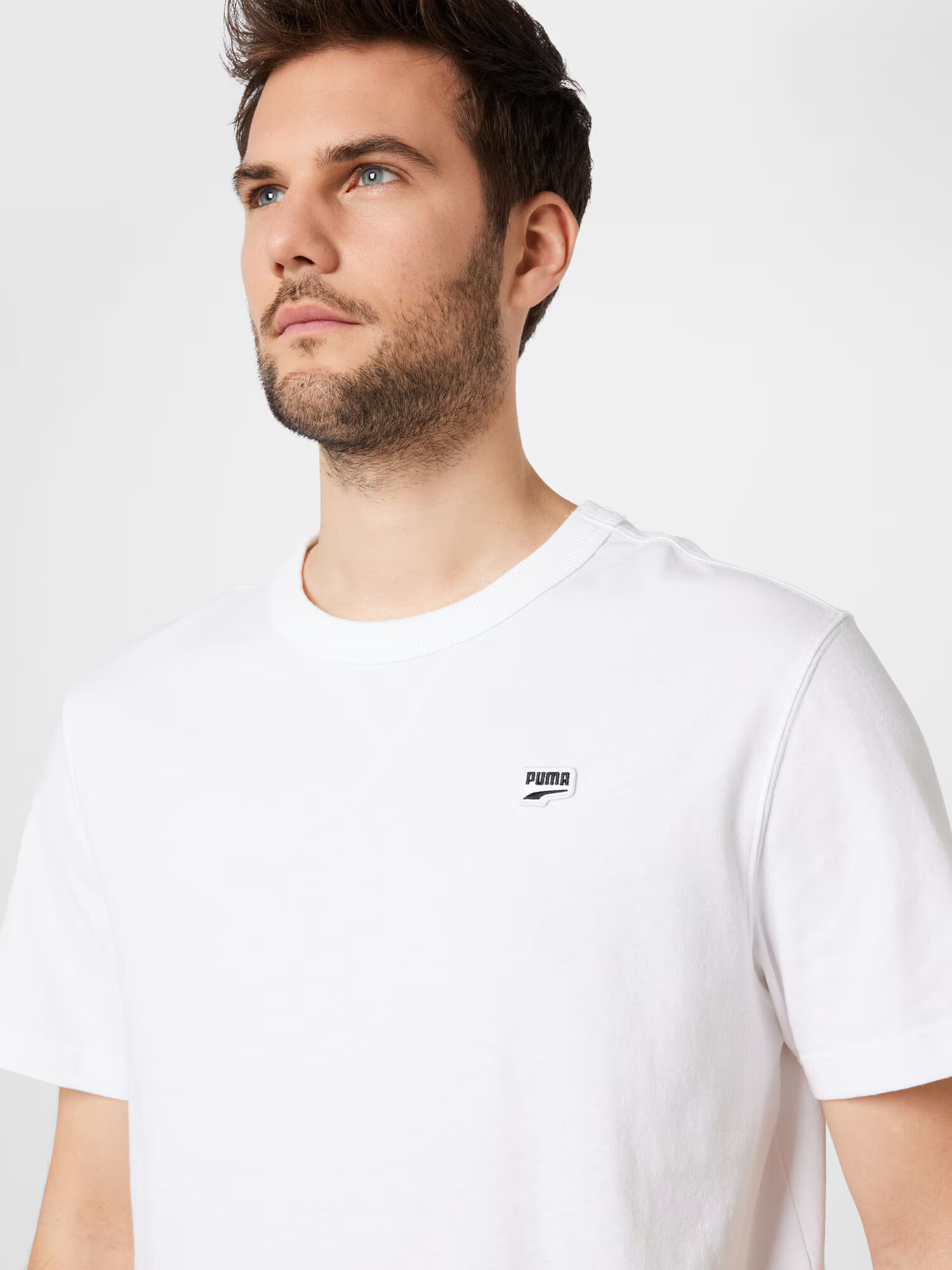 PUMA Tricou 'Downtown' negru / alb - Pled.ro