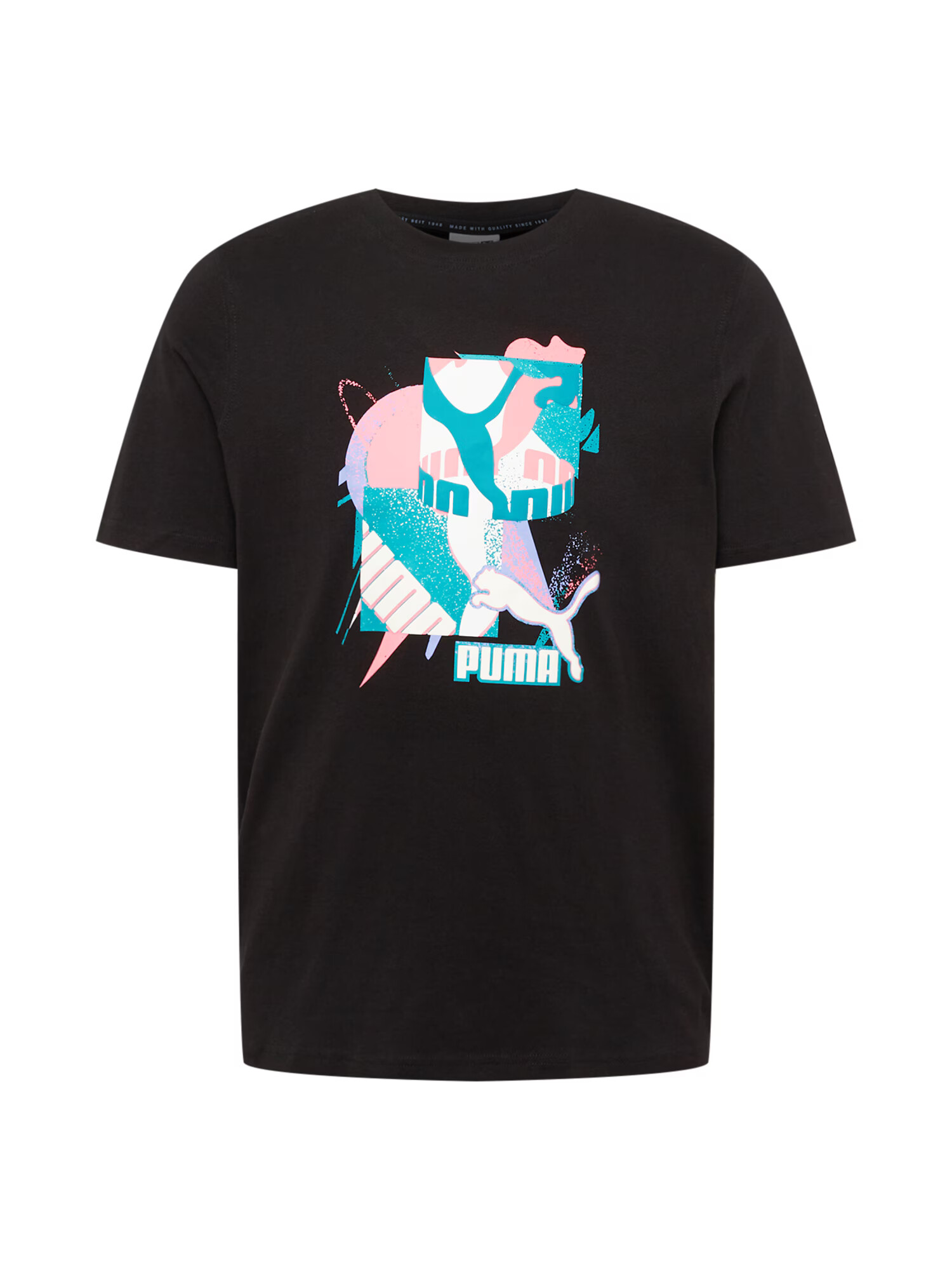 PUMA Tricou 'Fandom' turcoaz / mov liliachiu / negru / alb - Pled.ro