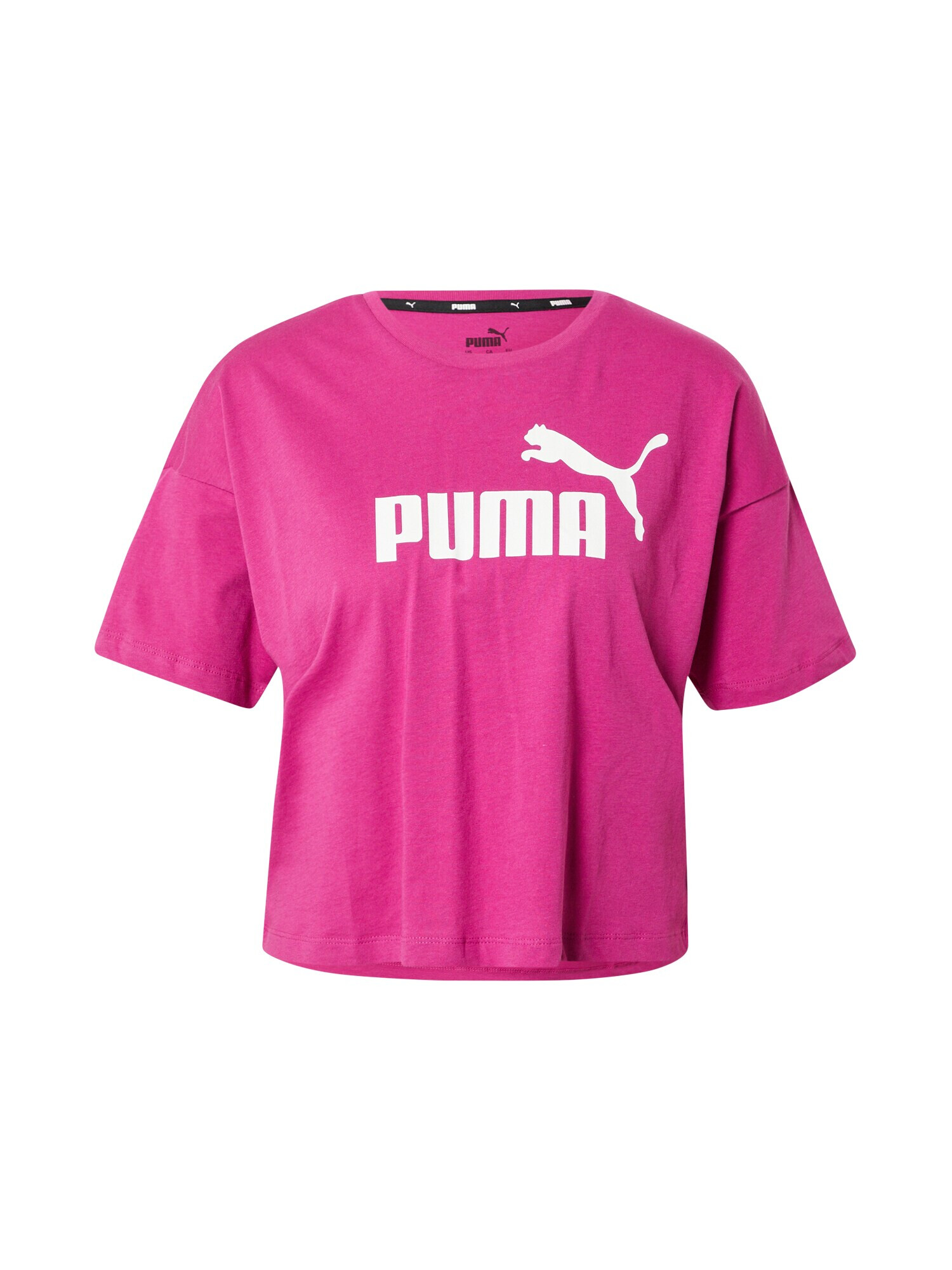 PUMA Tricou fucsia / alb - Pled.ro