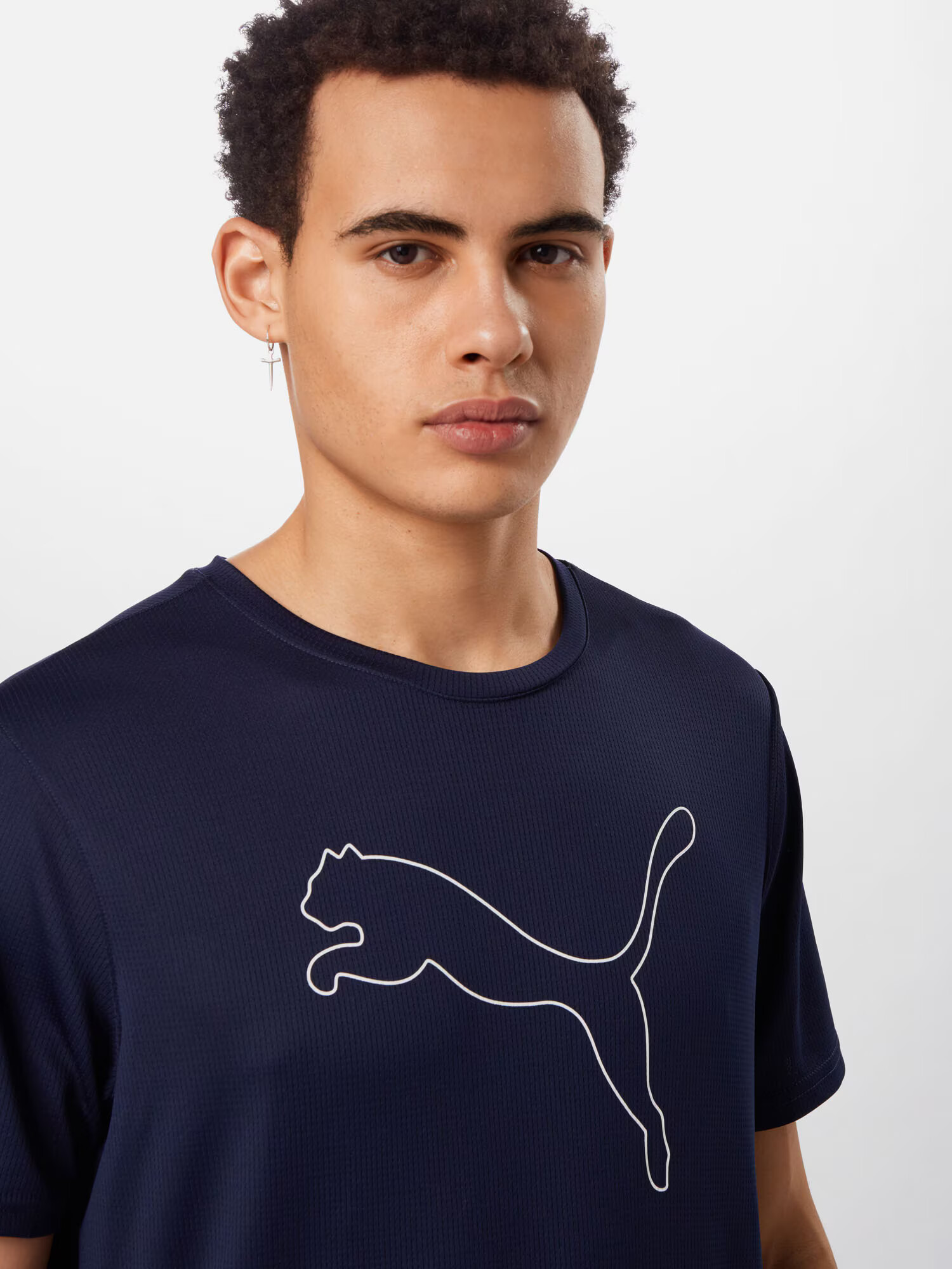 PUMA Tricou funcțional albastru închis / alb - Pled.ro