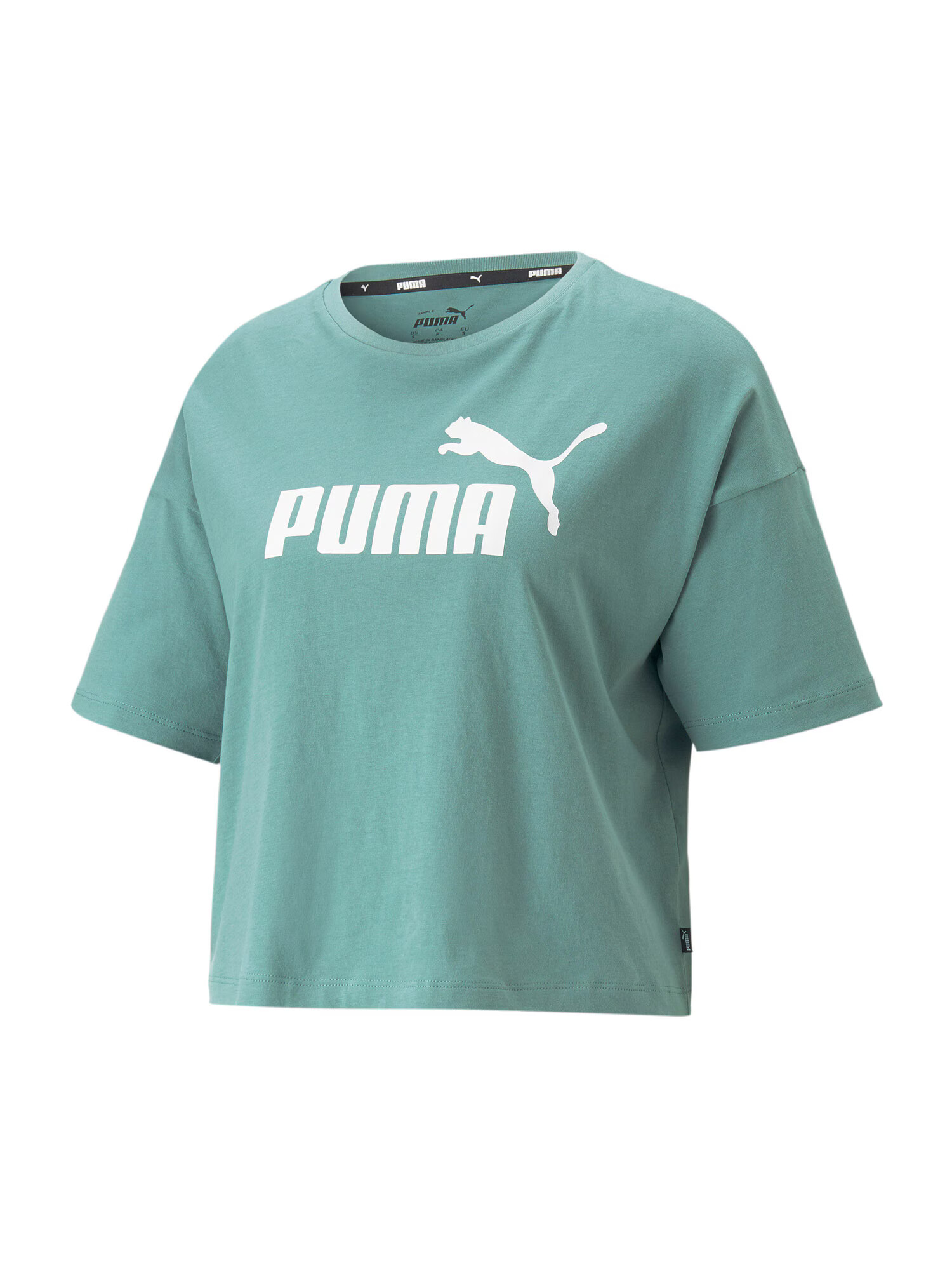 PUMA Tricou albastru pastel / alb - Pled.ro