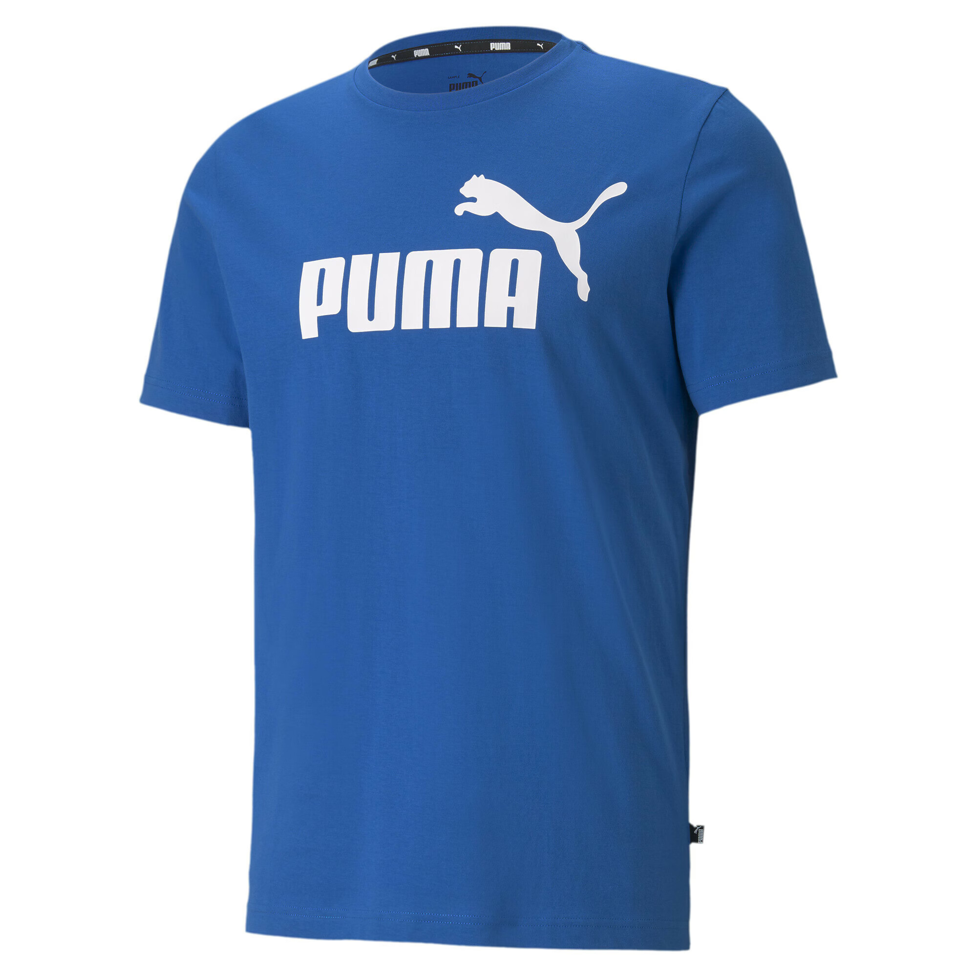 PUMA Tricou albastru regal / alb - Pled.ro