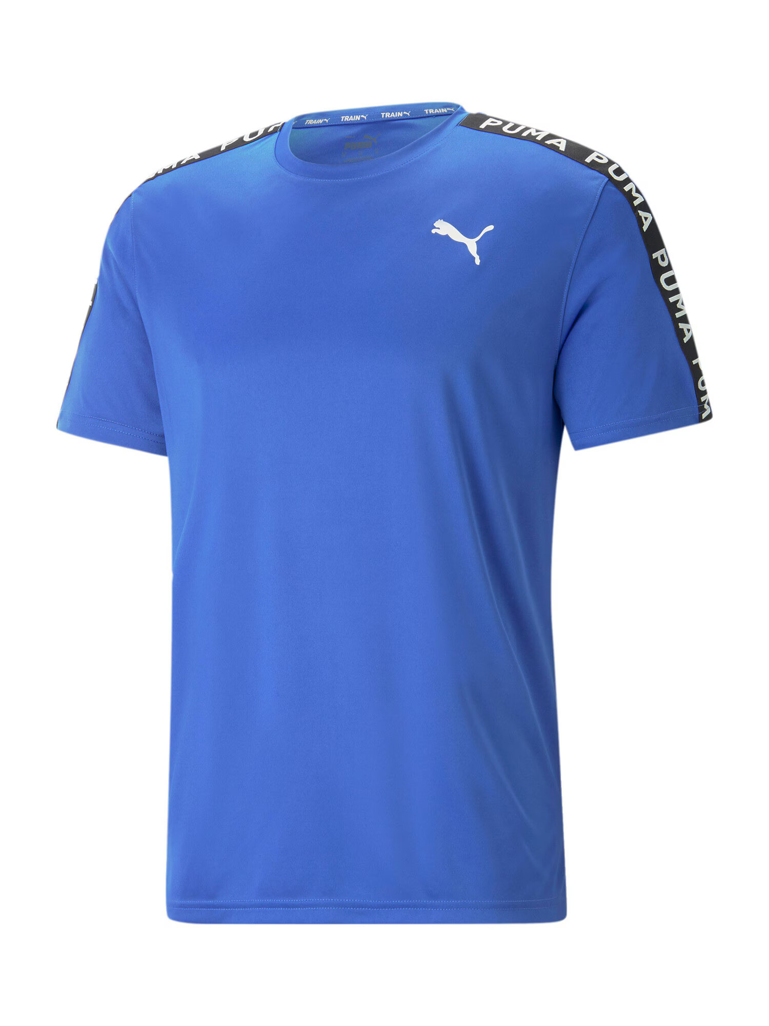 PUMA Tricou funcțional azuriu / negru / alb - Pled.ro