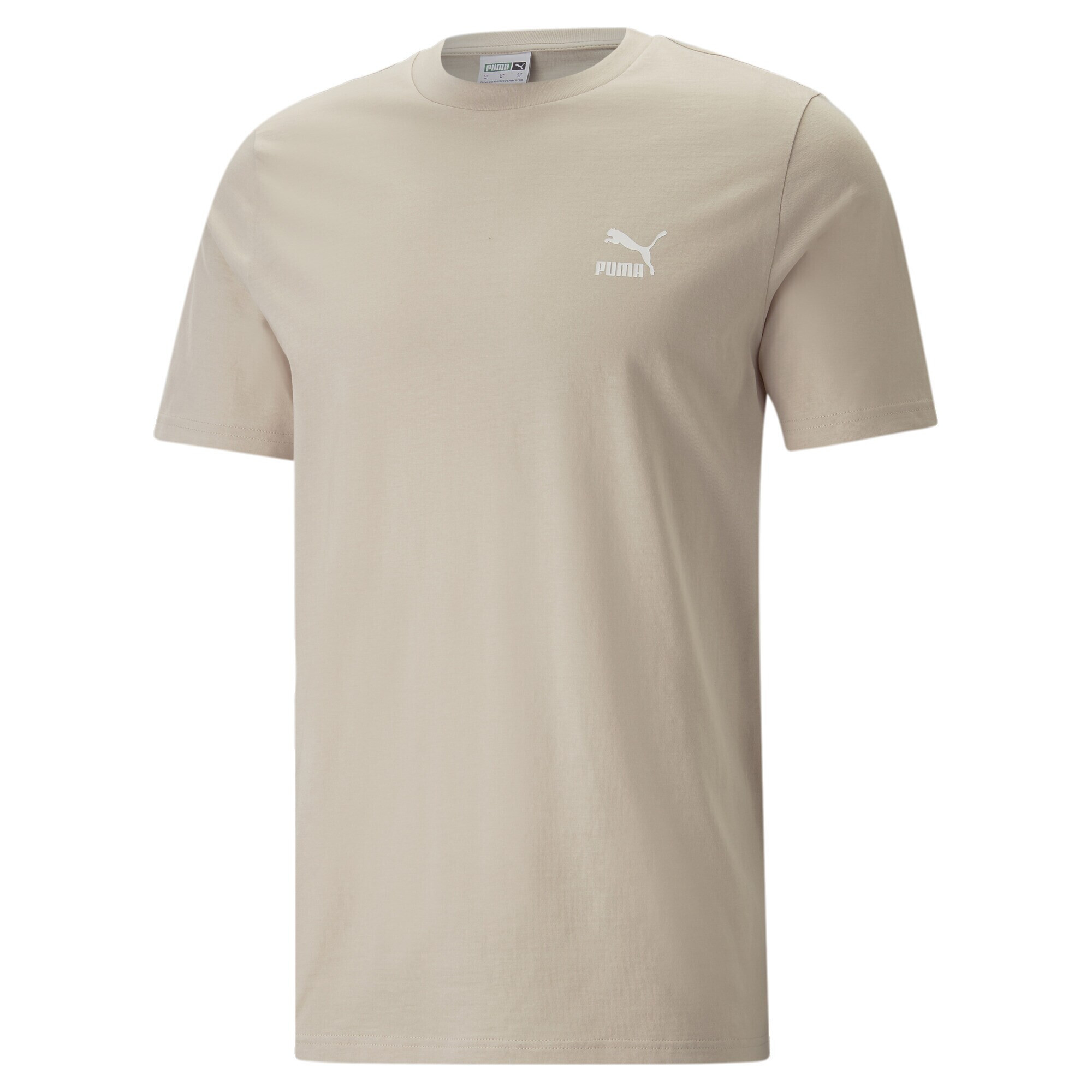 PUMA Tricou bej / alb - Pled.ro