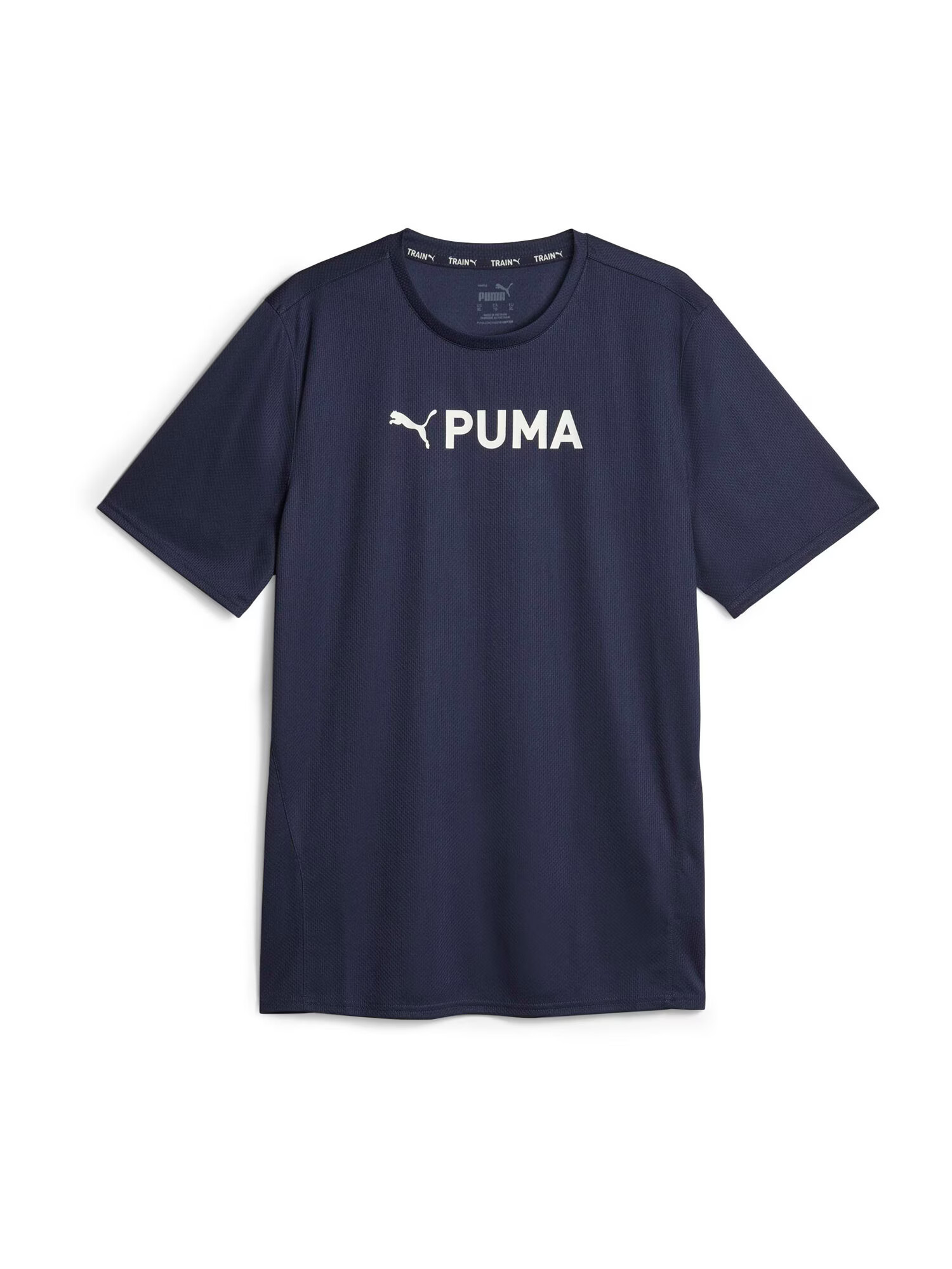 PUMA Tricou funcțional bleumarin / alb - Pled.ro