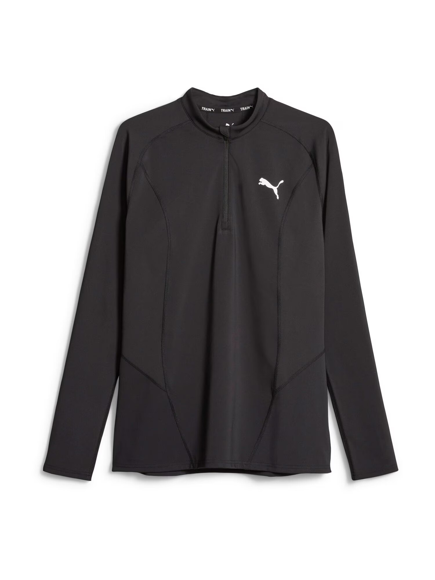 PUMA Tricou funcțional 'Contour' negru / alb - Pled.ro