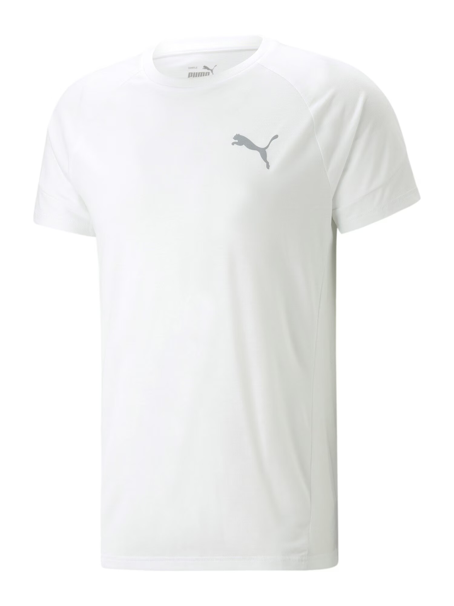 PUMA Tricou funcțional 'EVOSTRIPE' gri / alb - Pled.ro