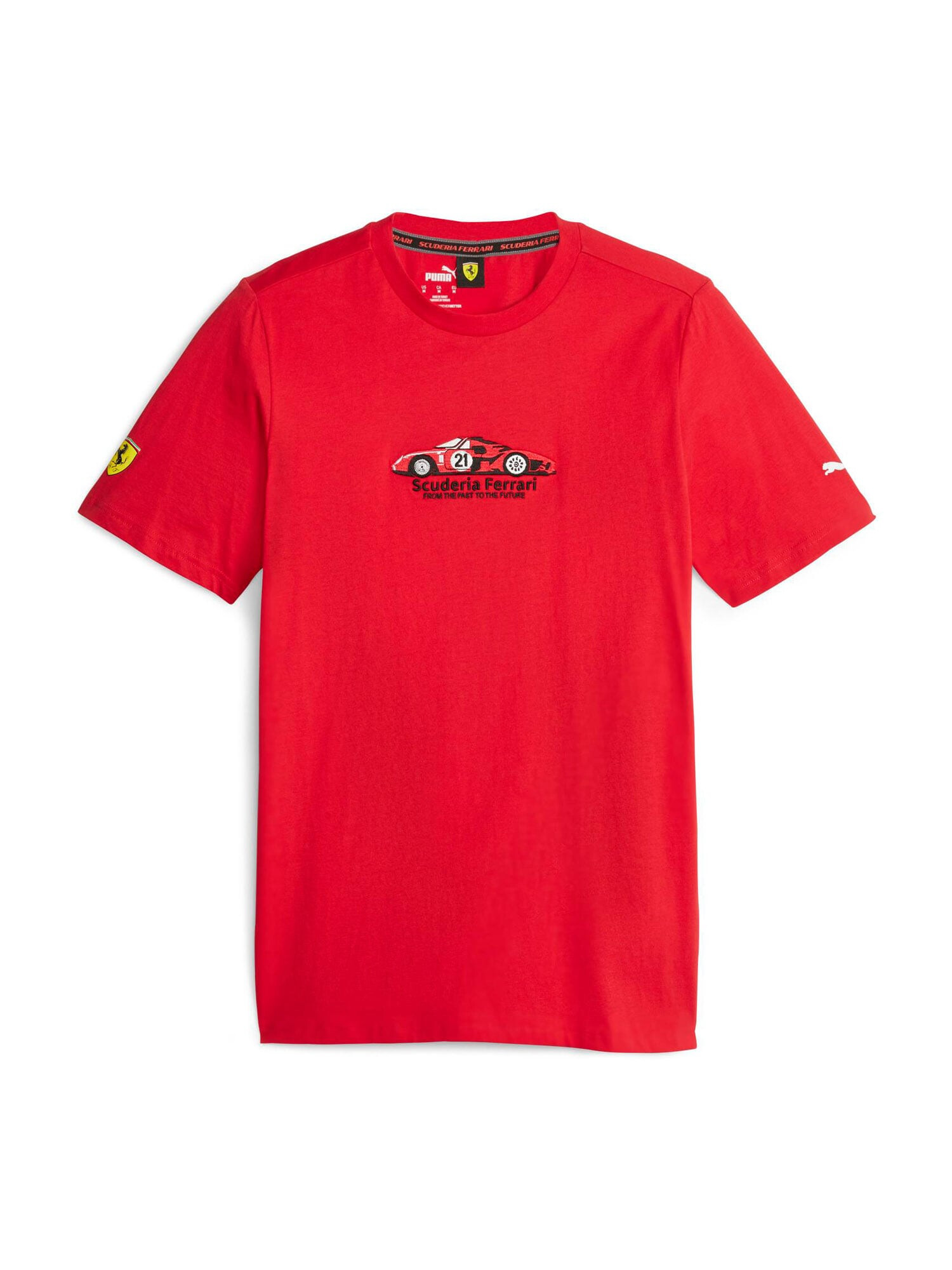 PUMA Tricou funcțional 'Ferrari Race' galben / roșu / negru / alb - Pled.ro