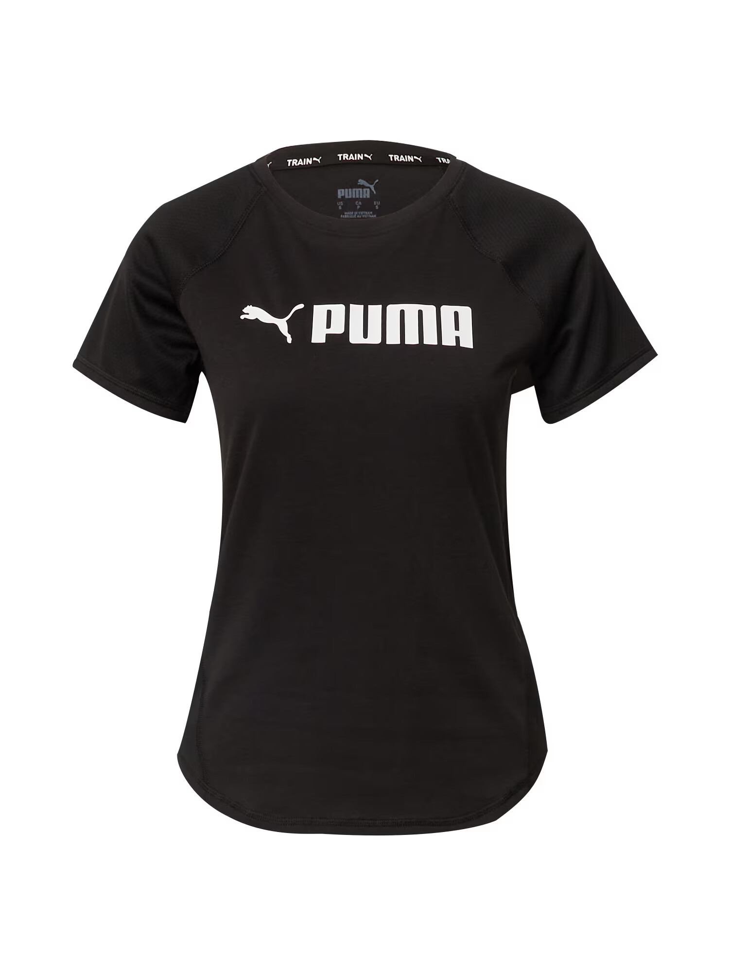 PUMA Tricou funcțional negru / alb - Pled.ro