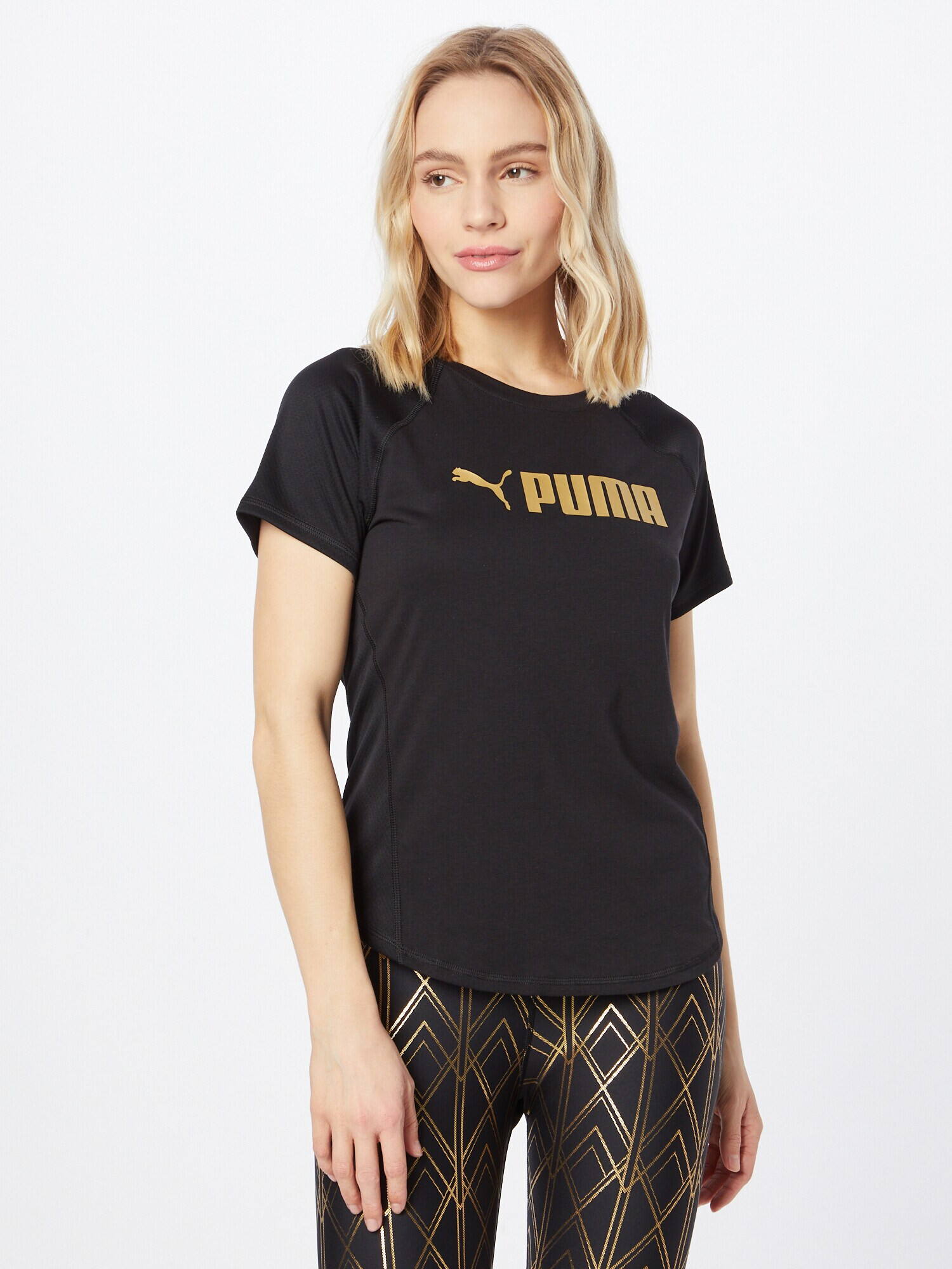 PUMA Tricou funcțional galben / negru - Pled.ro