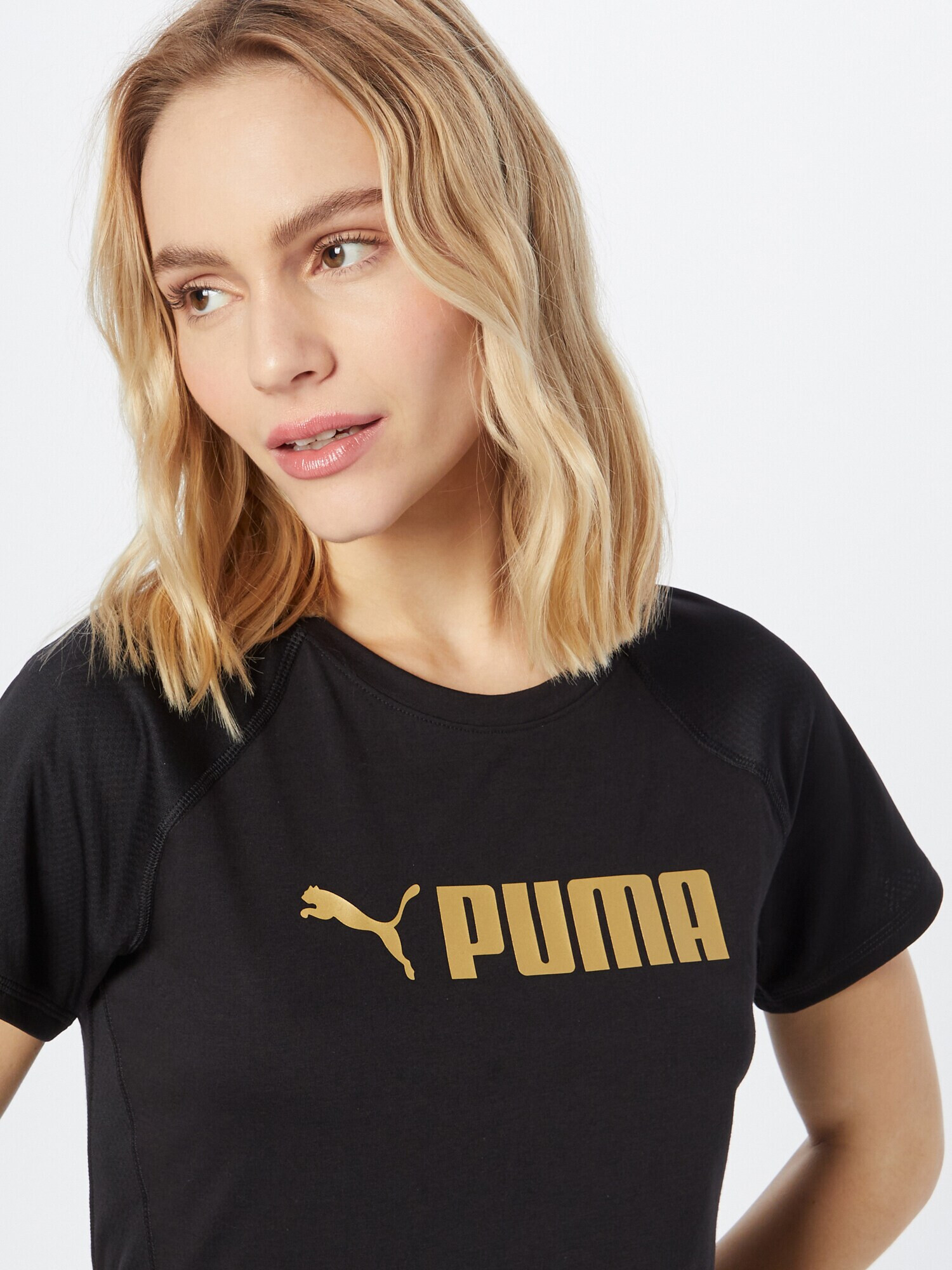 PUMA Tricou funcțional galben / negru - Pled.ro