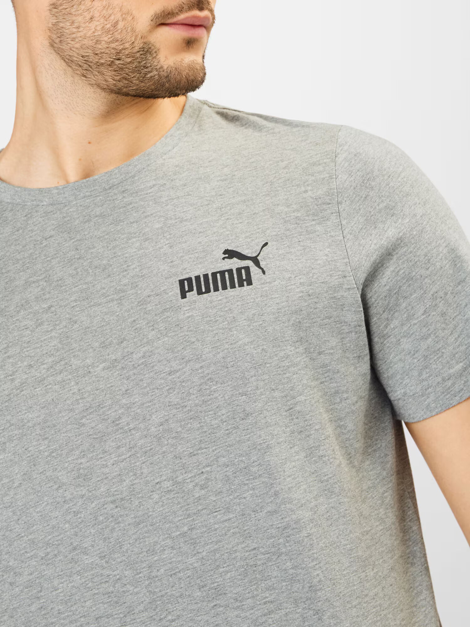 PUMA Tricou gri amestecat / negru - Pled.ro