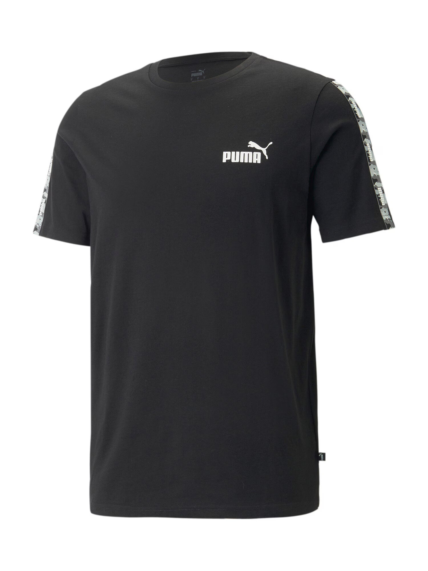 PUMA Tricou funcțional gri deschis / negru / alb murdar - Pled.ro