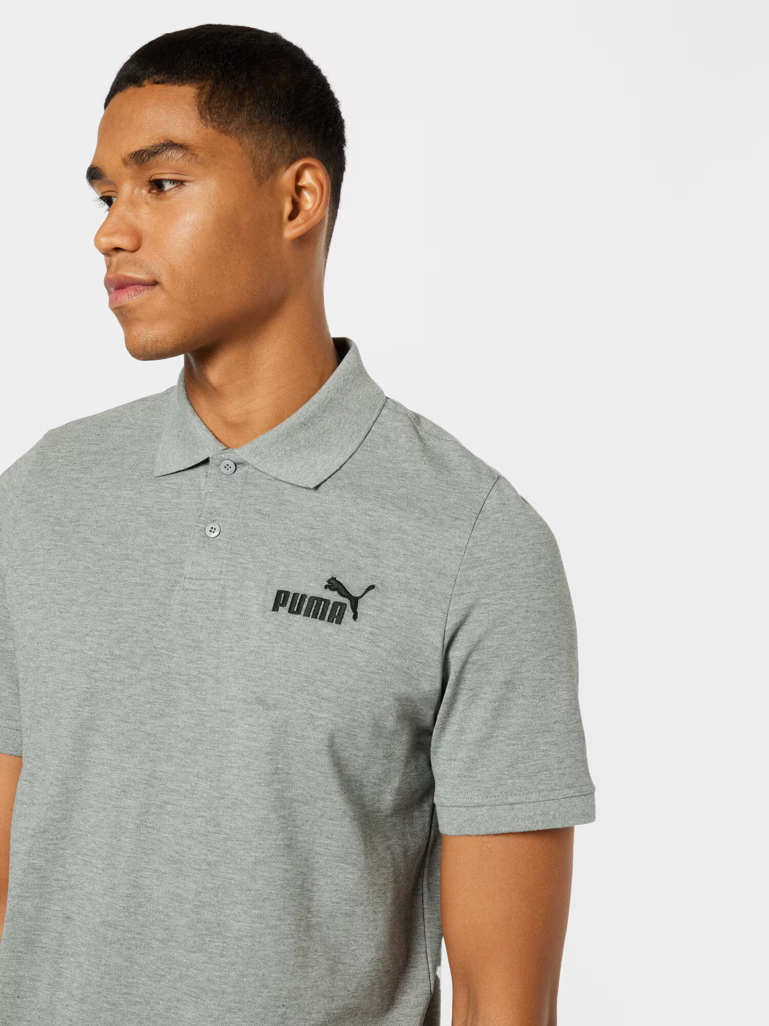 PUMA Tricou gri fumuriu / negru - Pled.ro