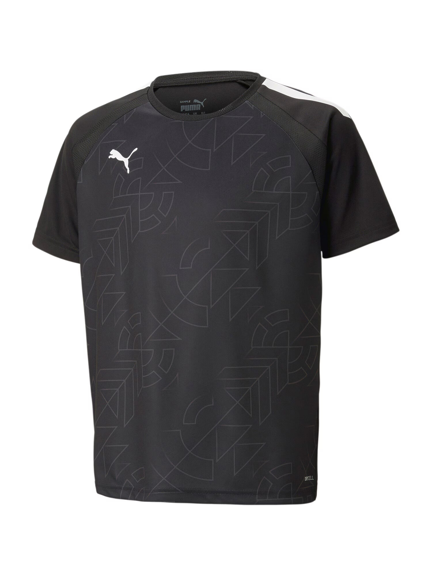 PUMA Tricou funcțional 'TeamLiga' gri închis / negru / alb - Pled.ro