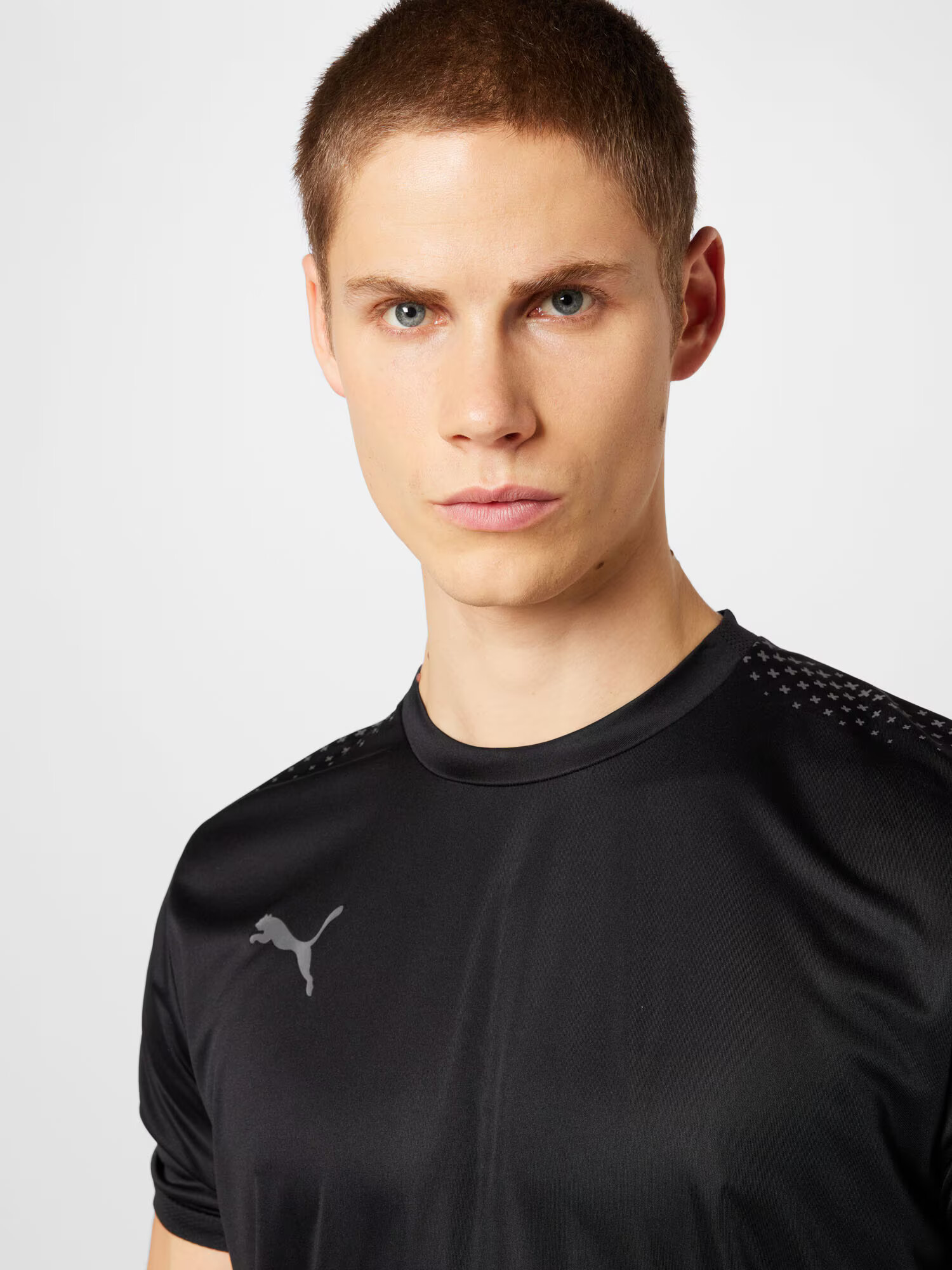 PUMA Tricou funcțional gri / negru - Pled.ro