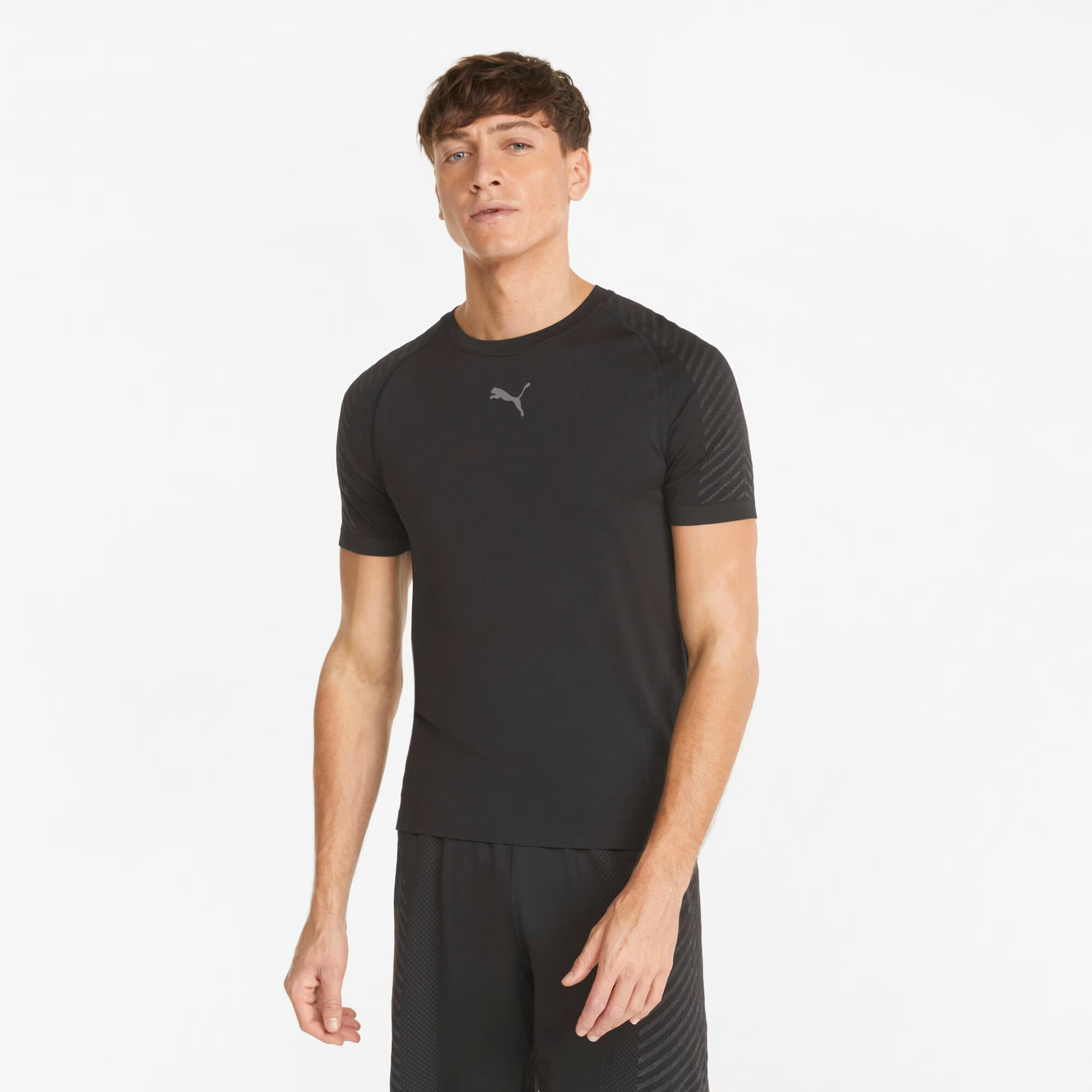 PUMA Tricou funcțional gri / negru - Pled.ro