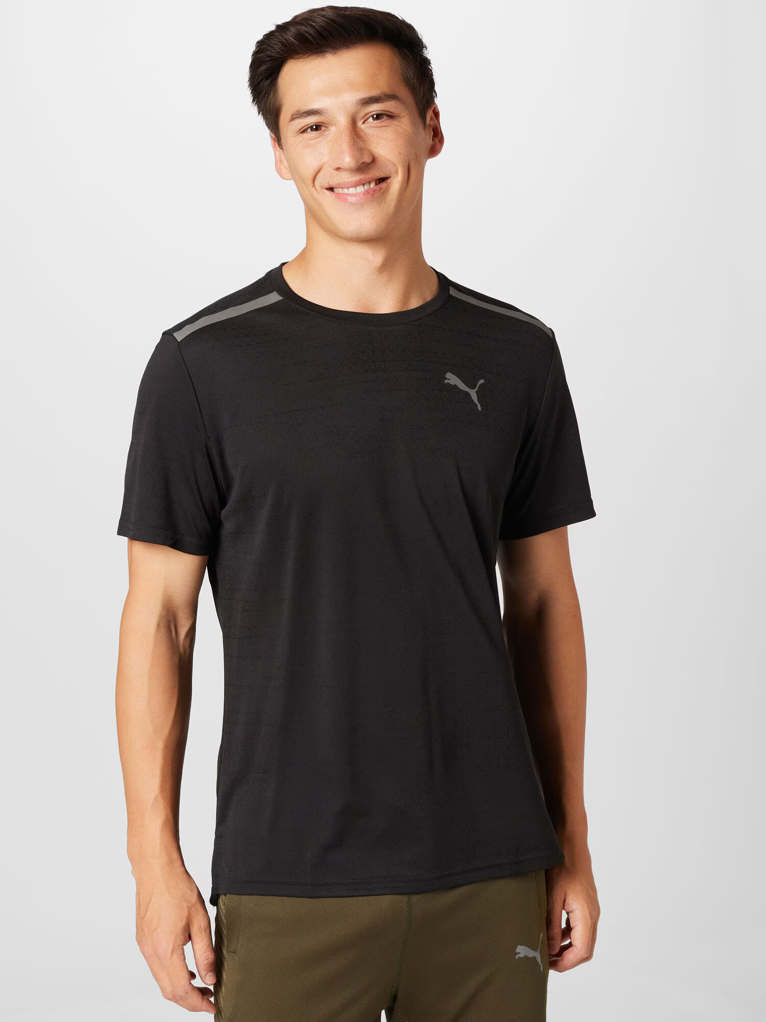 PUMA Tricou funcțional gri / negru - Pled.ro