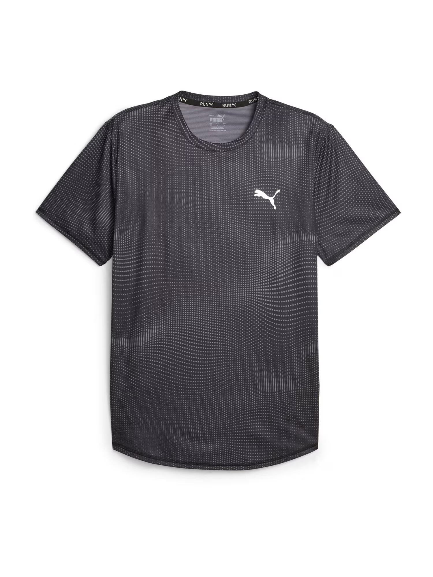 PUMA Tricou funcțional 'Run Favorite' gri / negru / alb - Pled.ro