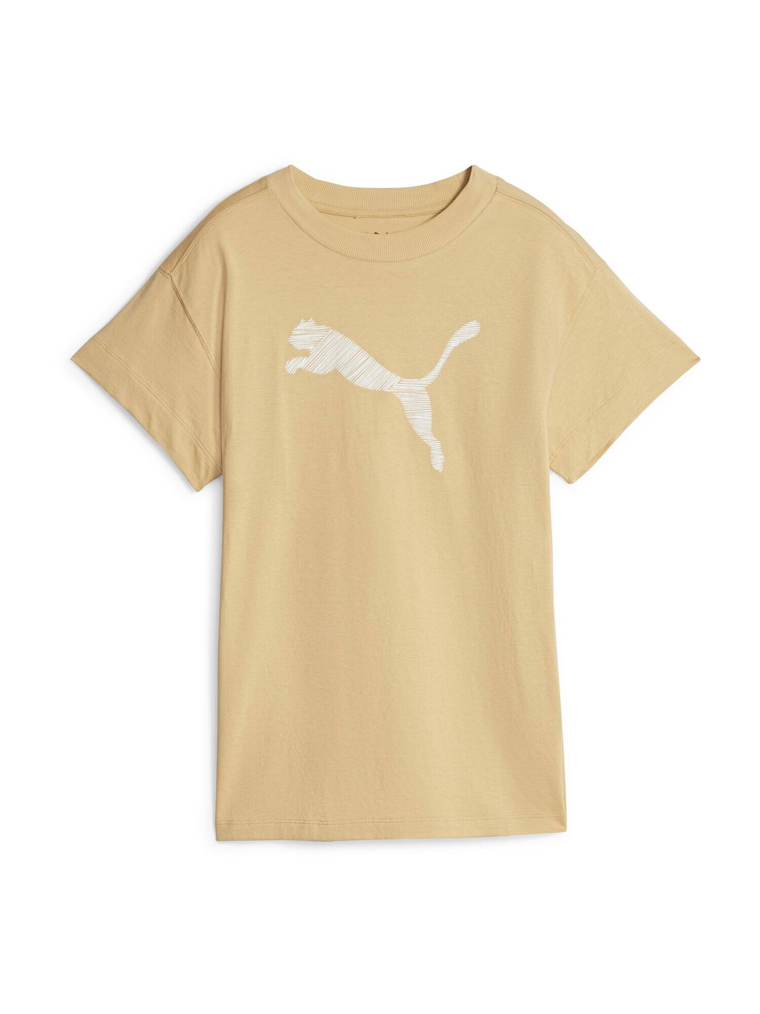 PUMA Tricou funcțional 'HER' nisipiu / alb natural - Pled.ro