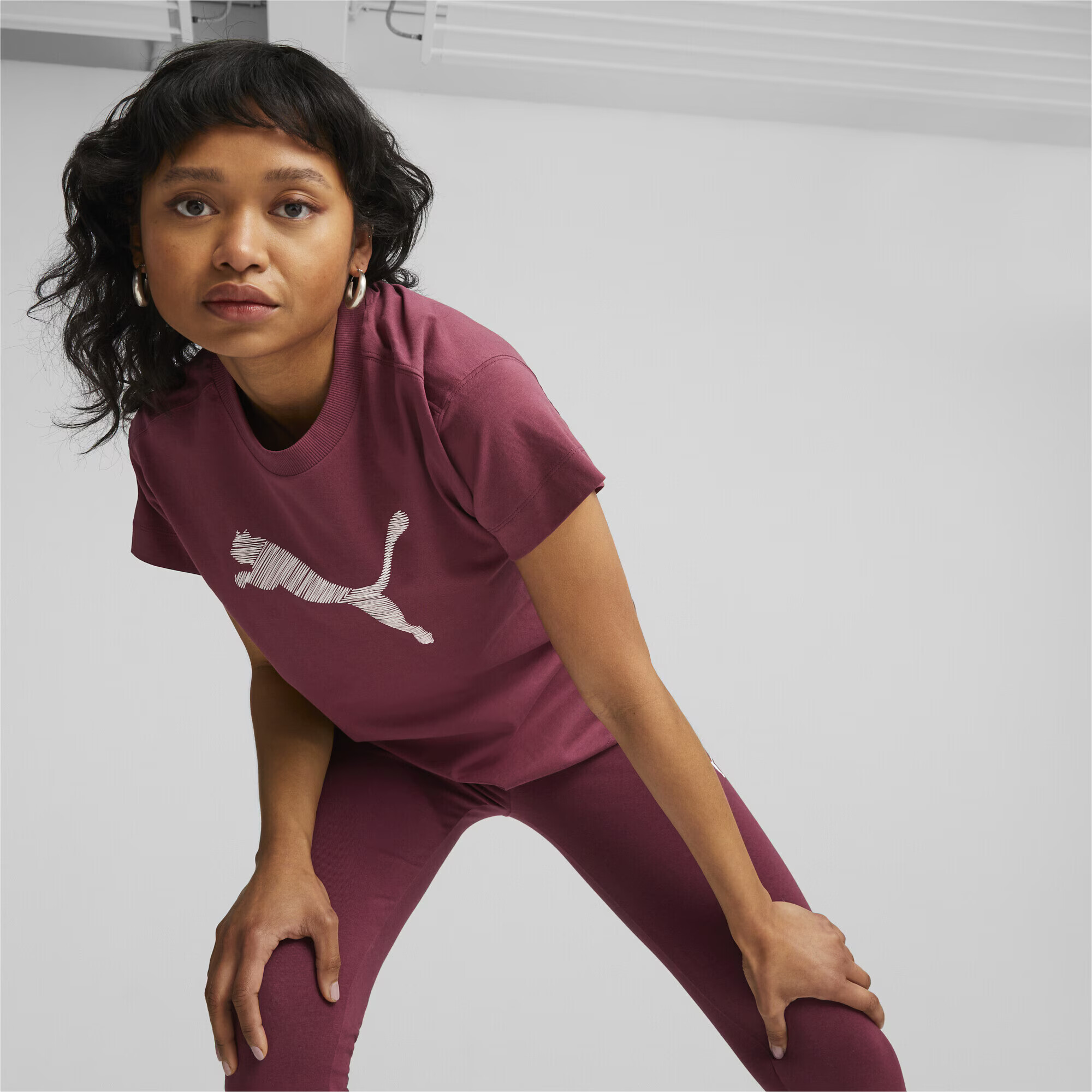 PUMA Tricou funcțional 'Her' roșu / alb - Pled.ro