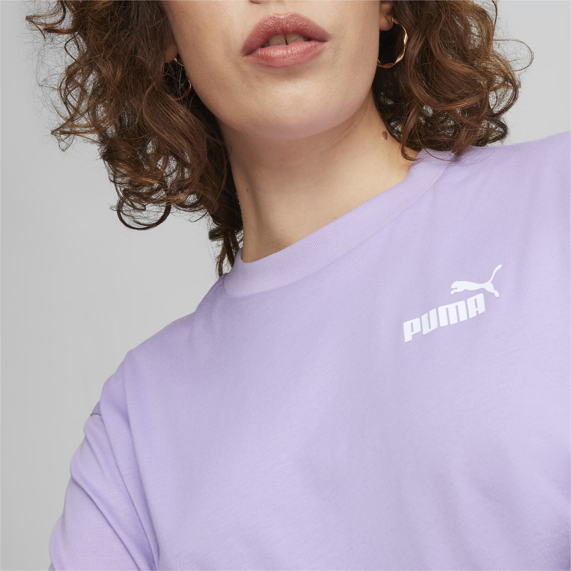 PUMA Tricou funcțional mov deschis / negru / alb - Pled.ro