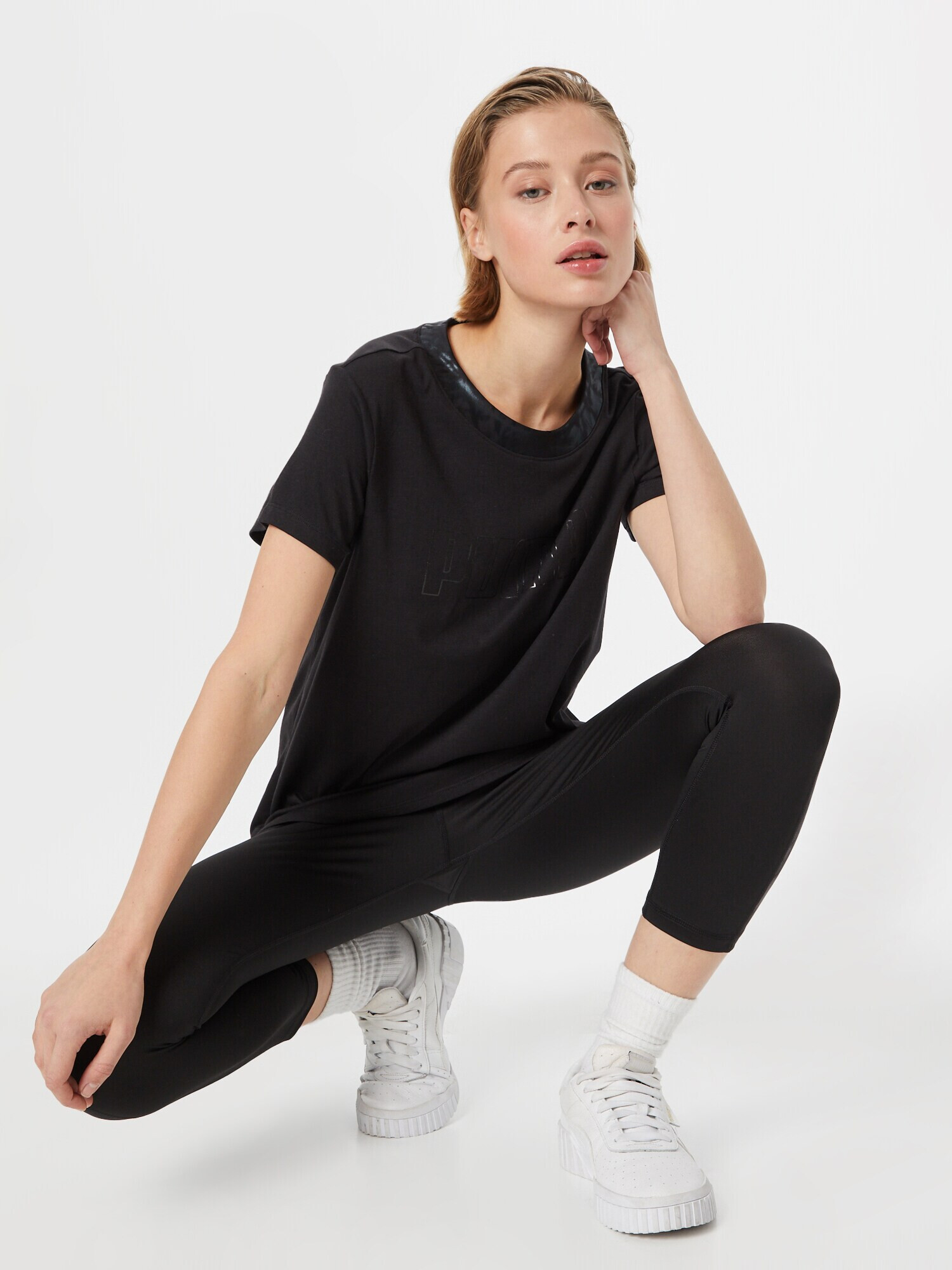 PUMA Tricou funcțional negru - Pled.ro