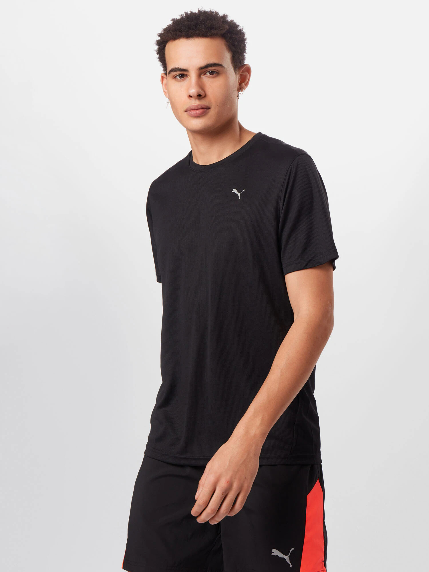 PUMA Tricou funcțional negru / alb - Pled.ro