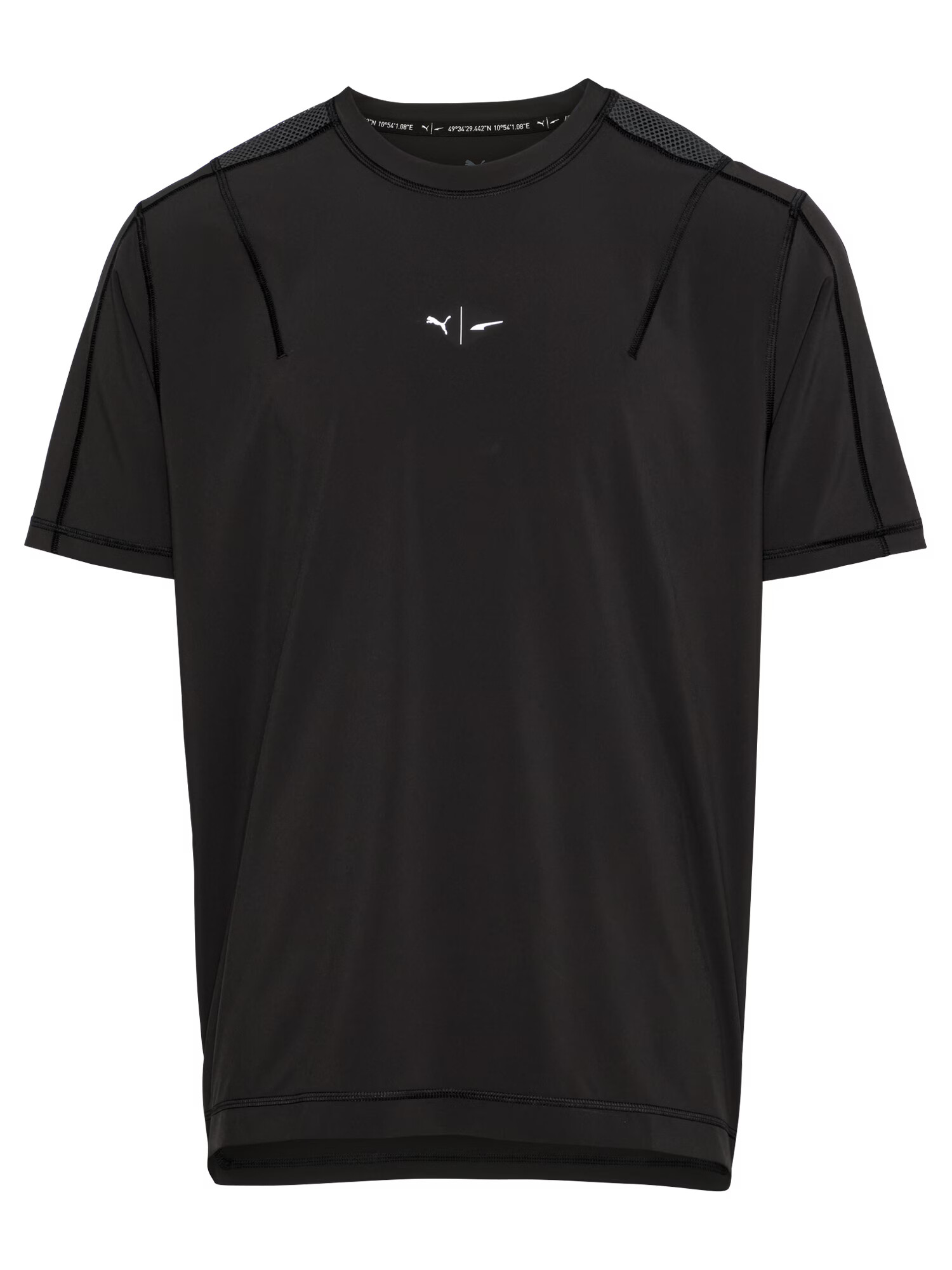 PUMA Tricou funcțional negru / alb - Pled.ro