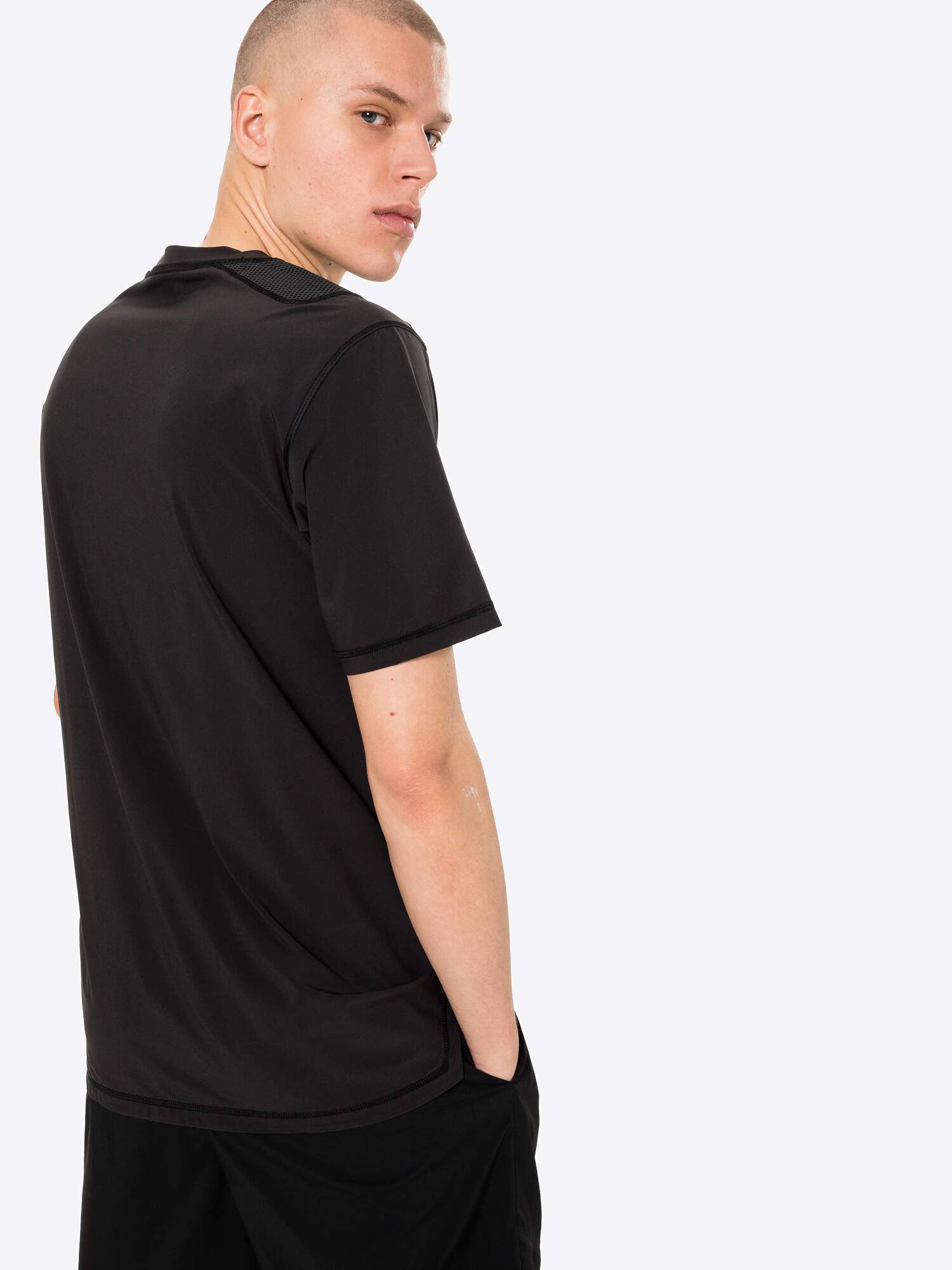 PUMA Tricou funcțional negru / alb - Pled.ro