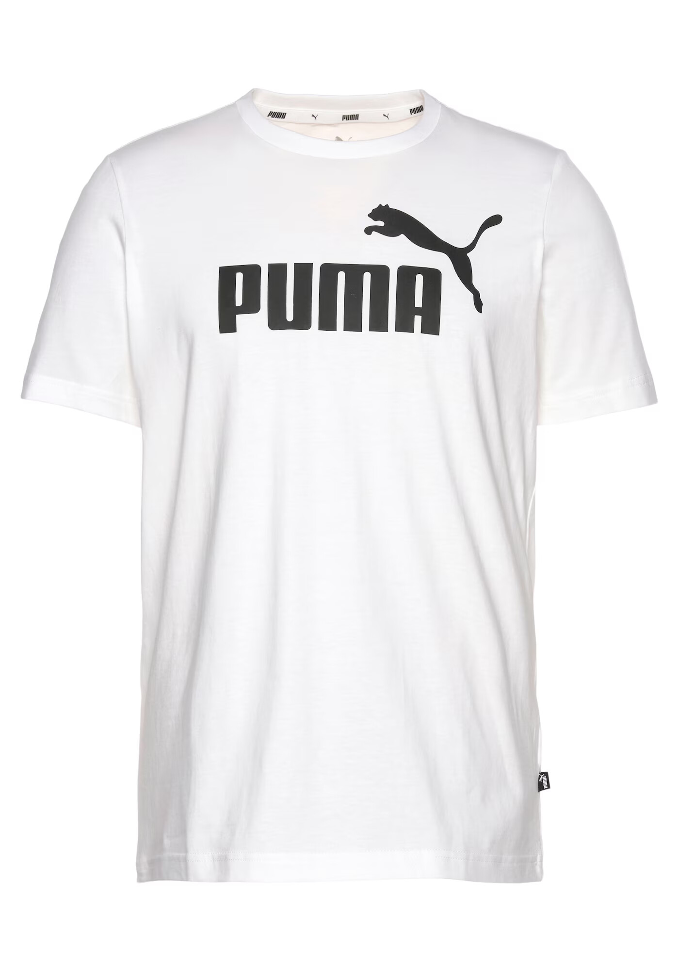 PUMA Tricou funcțional 'Essential' negru / alb - Pled.ro