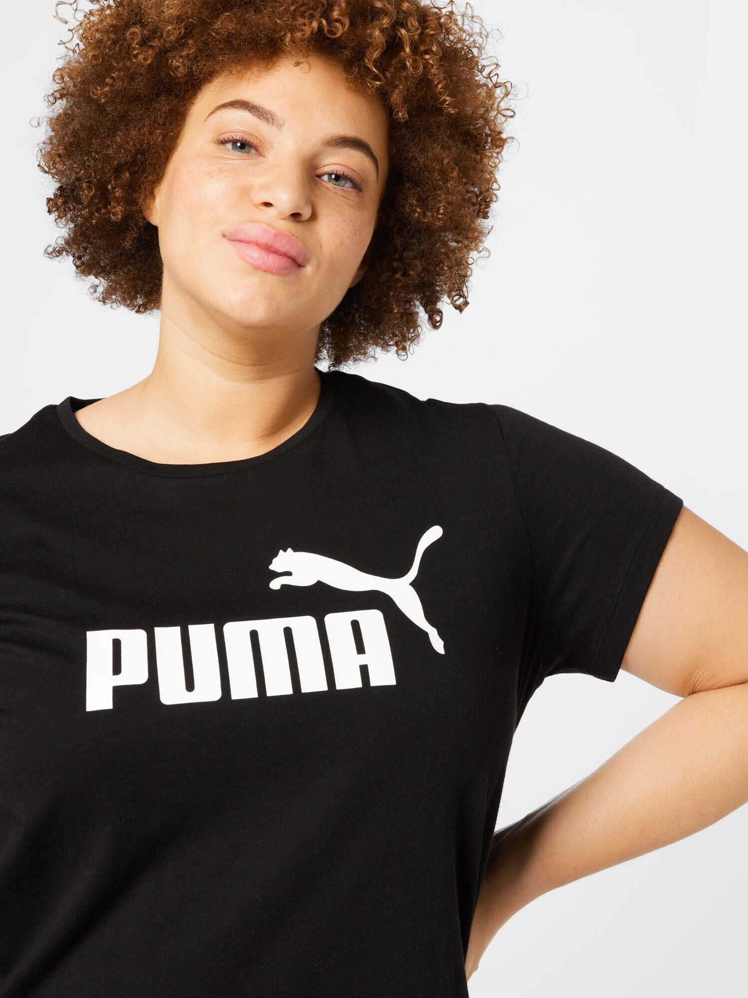 PUMA Tricou funcțional negru / alb - Pled.ro