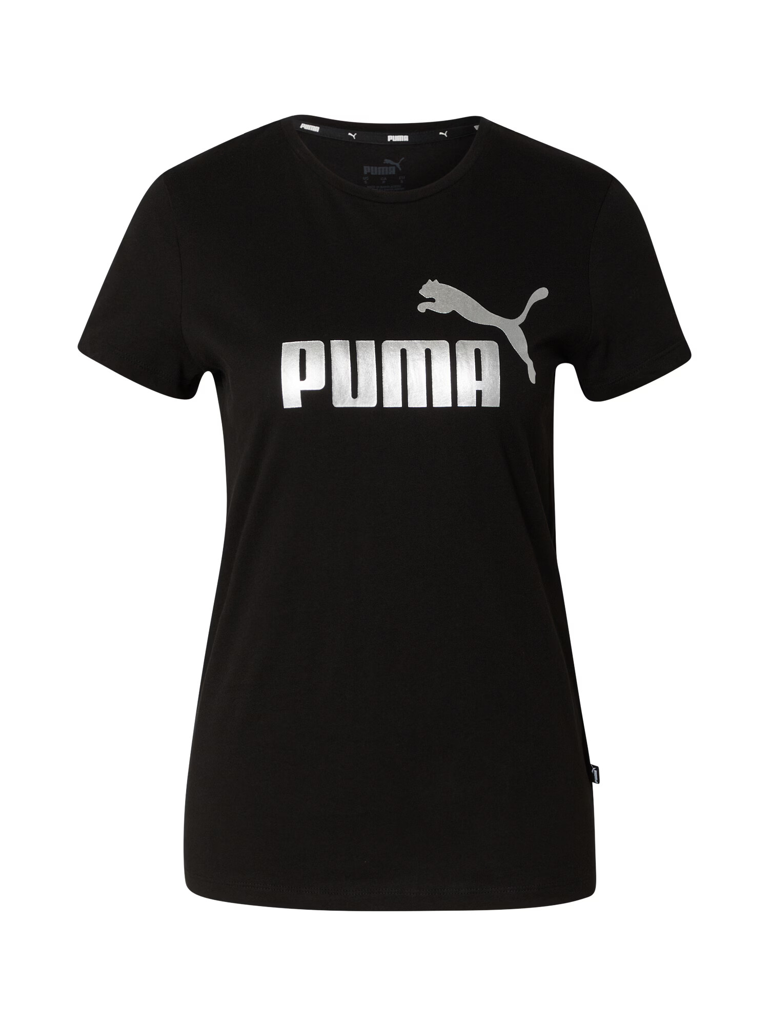 PUMA Tricou funcțional 'Essentials+' negru / argintiu - Pled.ro