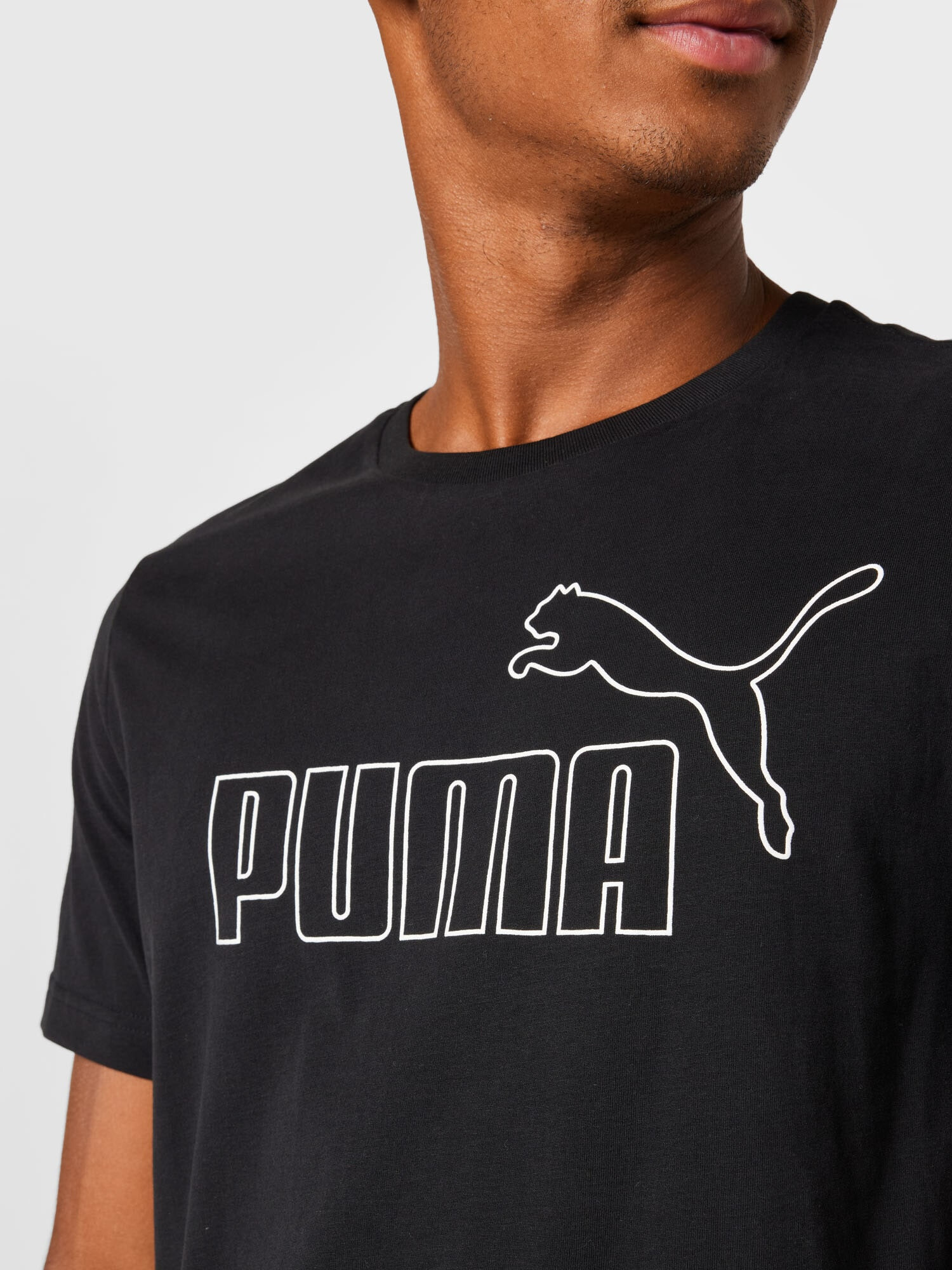 PUMA Tricou funcțional negru / alb - Pled.ro