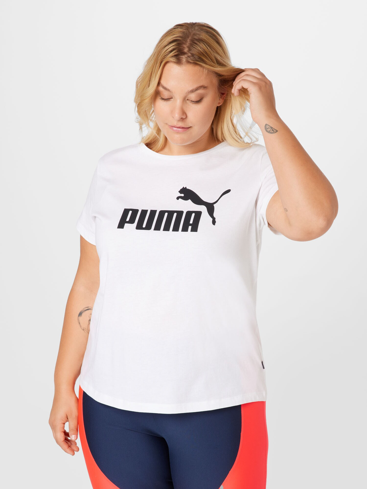 PUMA Tricou funcțional negru / alb - Pled.ro